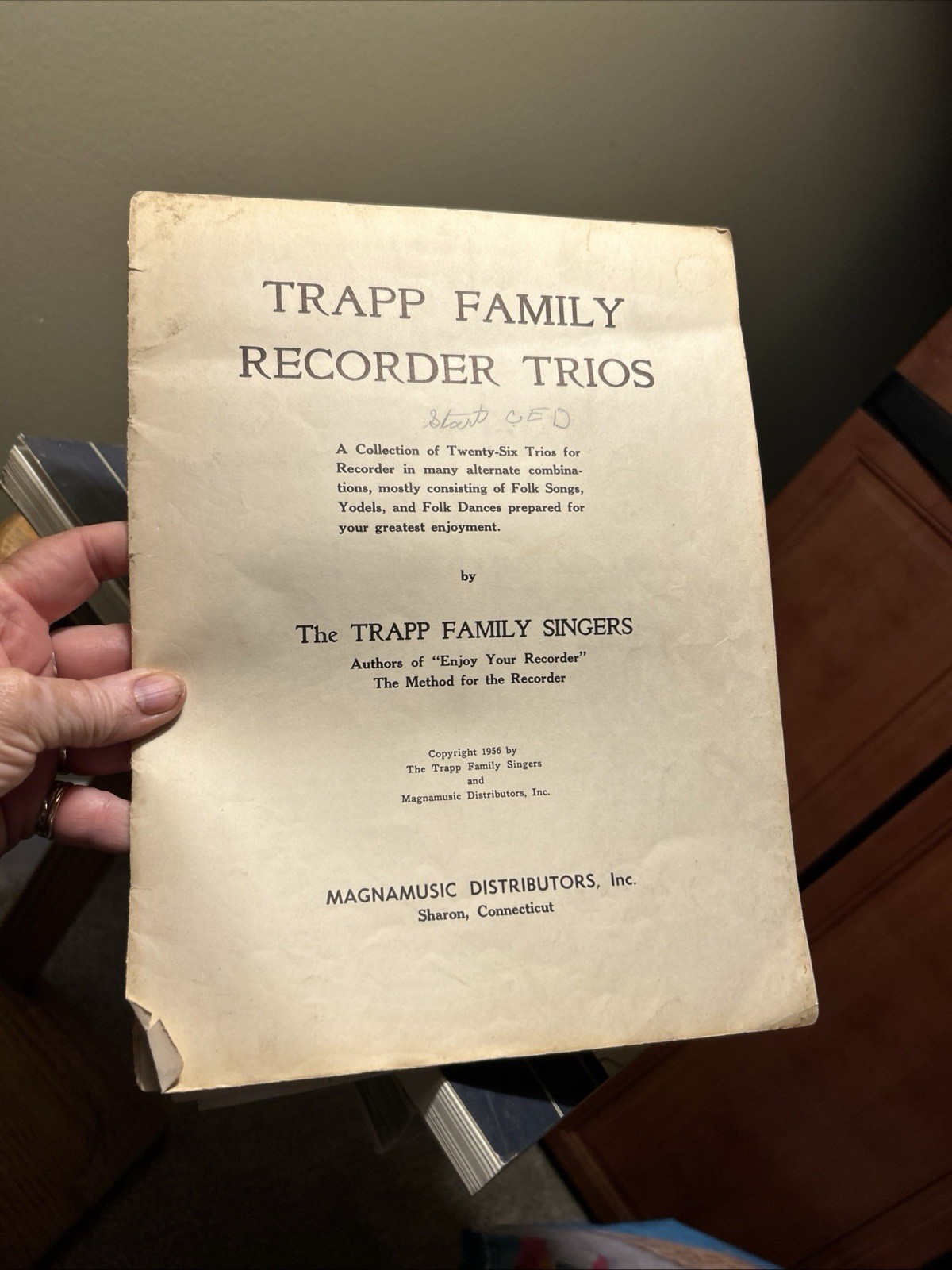 Trapp Family Recorder Trios – Trapp Family Singers Collection 1956 PB