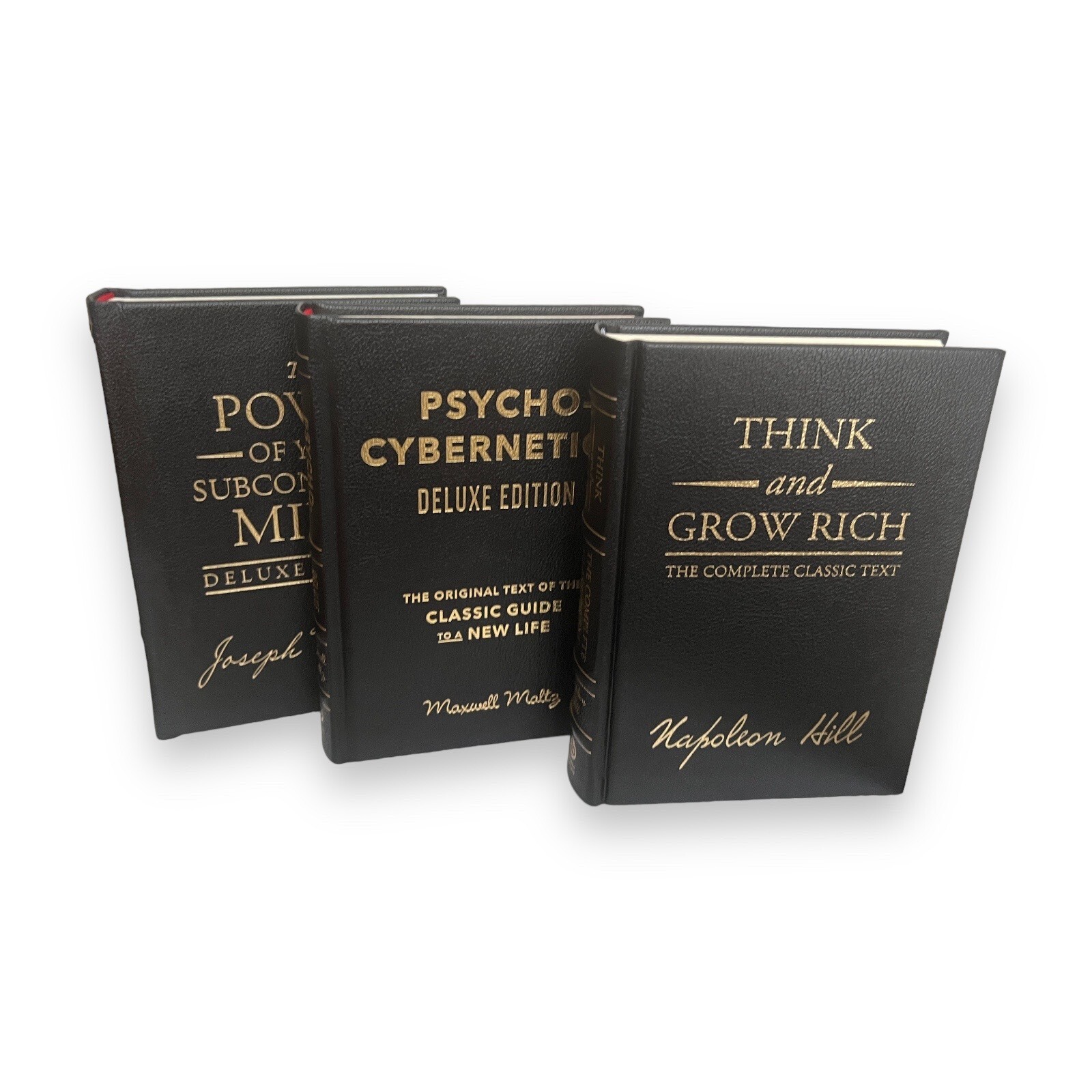 3 X THINK AND GROW RICH & THE POWER OF SUBCONSCIOUS MIND & PSYCHO-CYBERNETICS
