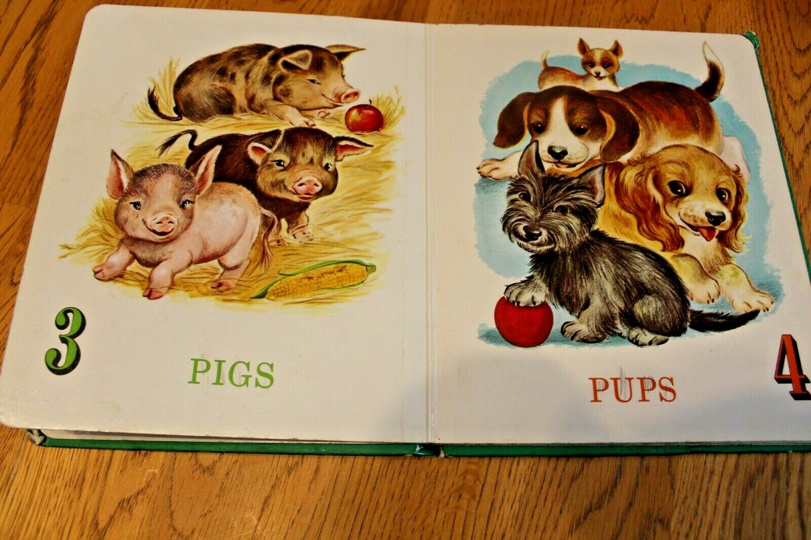 Vintage kids Book Baby’s First Counting Book Platt & Munk Teddy Board Books 1960