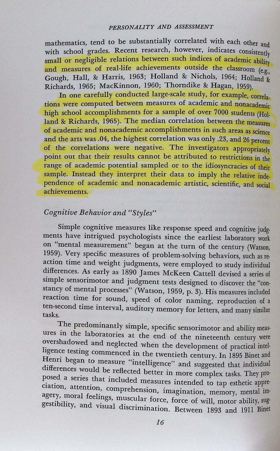 Personality and Assessment Walter Mischel 1968 2nd Print Psychology John Wiley