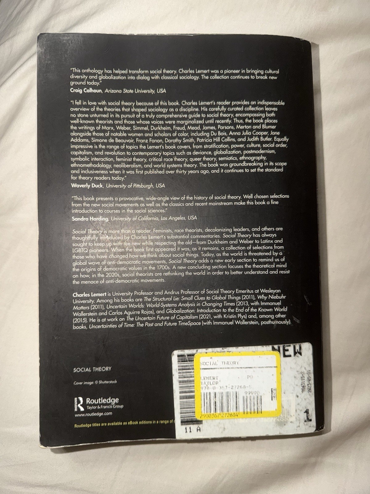 Routledge Social Theory Multicultural Global Classic Readings 7th PB Lemert 2021