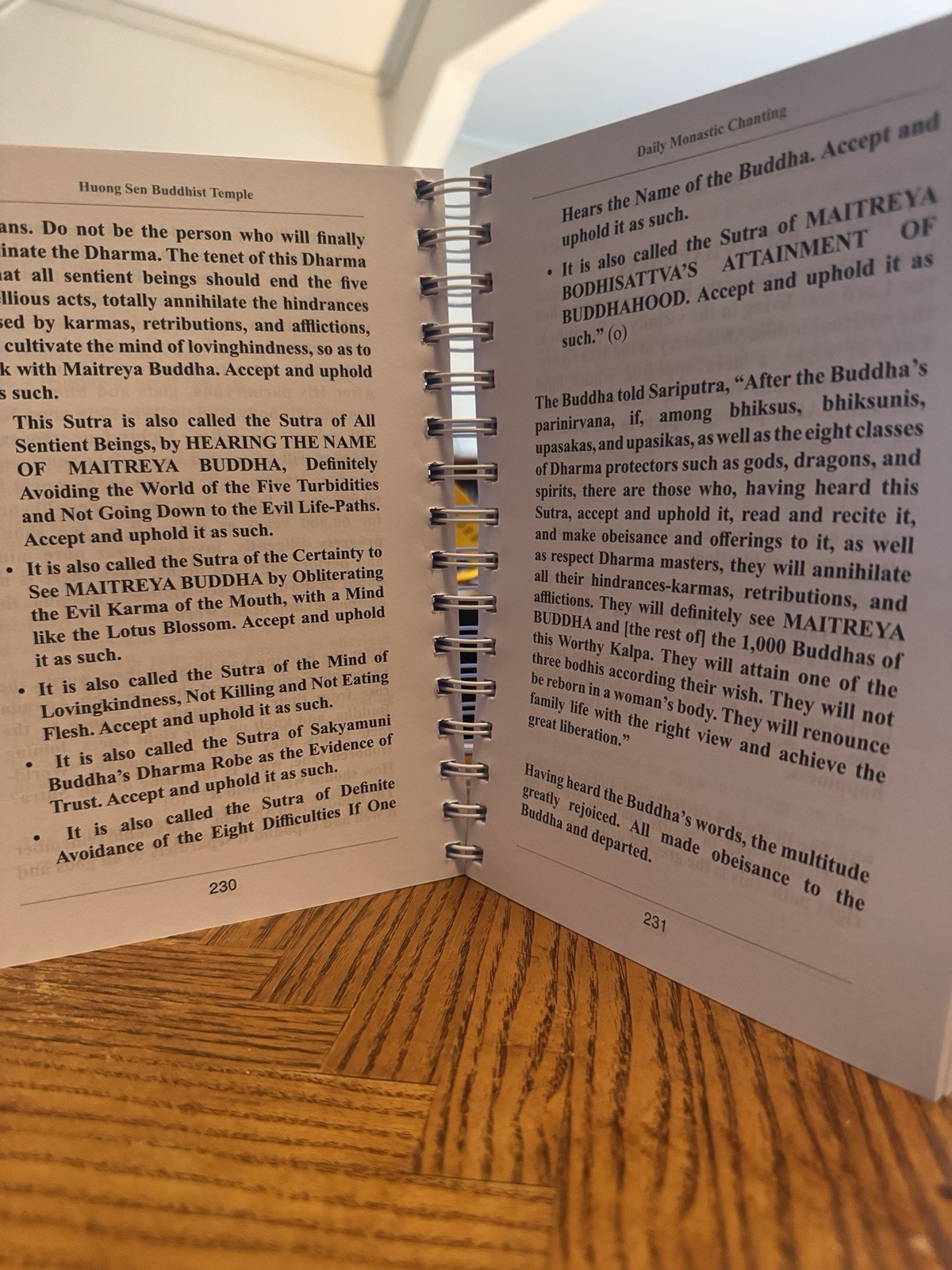 Daily Monastic Chanting