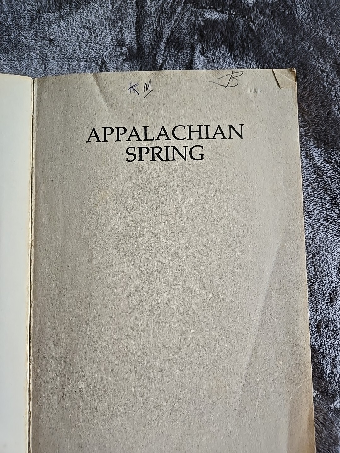 Appalachian Spring Eleanor K. Gustafson Paperback 1984 196 pages (Good)