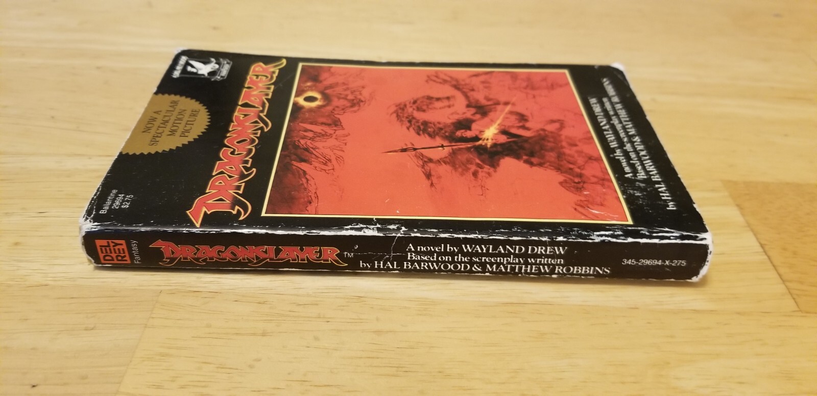 Dragonslayer Vintage Paperback Drew Tie In Del Rey 1981 Fantasy