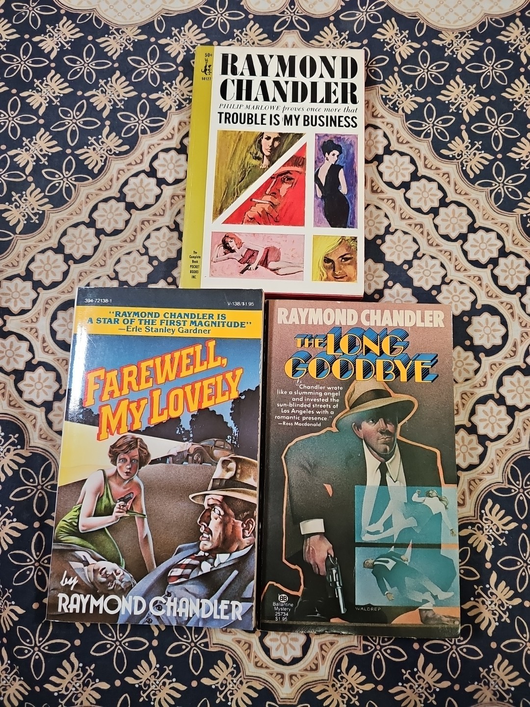 LOT of RAYMOND CHANDLER PB BOOK Long Goodbye FAREWELL MY LOVELY Trouble Business