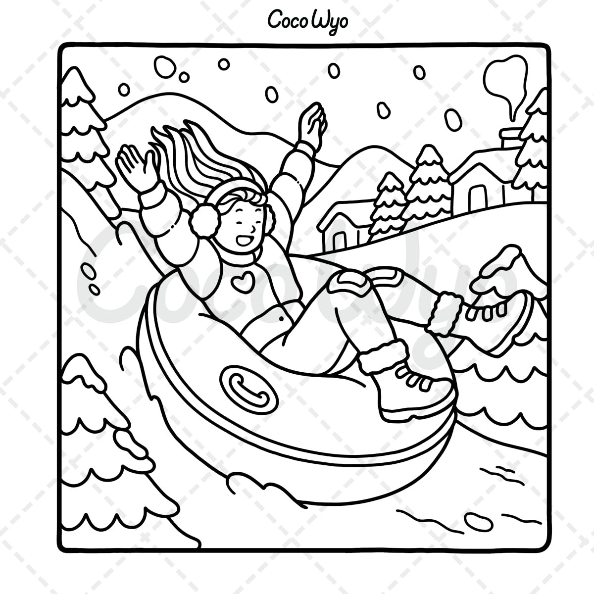 Girl Moments Coloring Book for Adults and Teens Featuring Cute Cozy Daily Act…