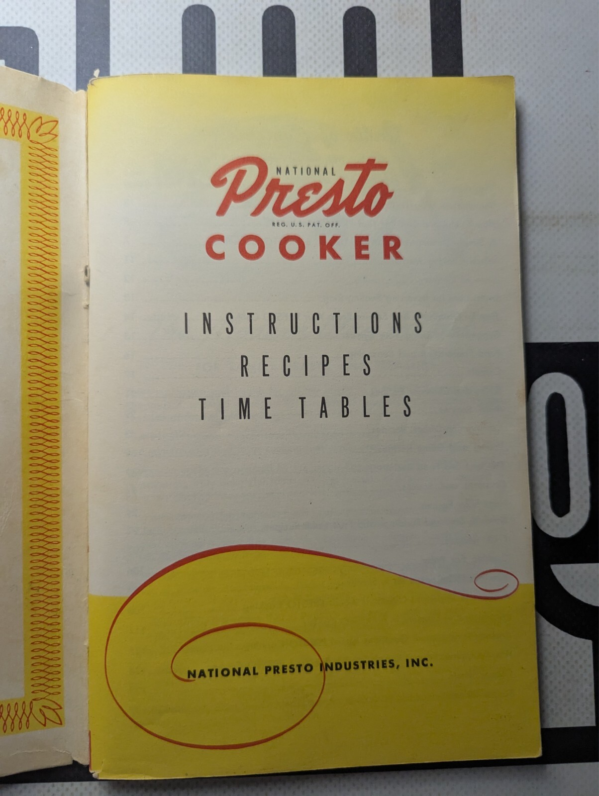 Presto Cooker Recipe Book Models 603, 604, 606 Instructions VTG 1953-127 pages