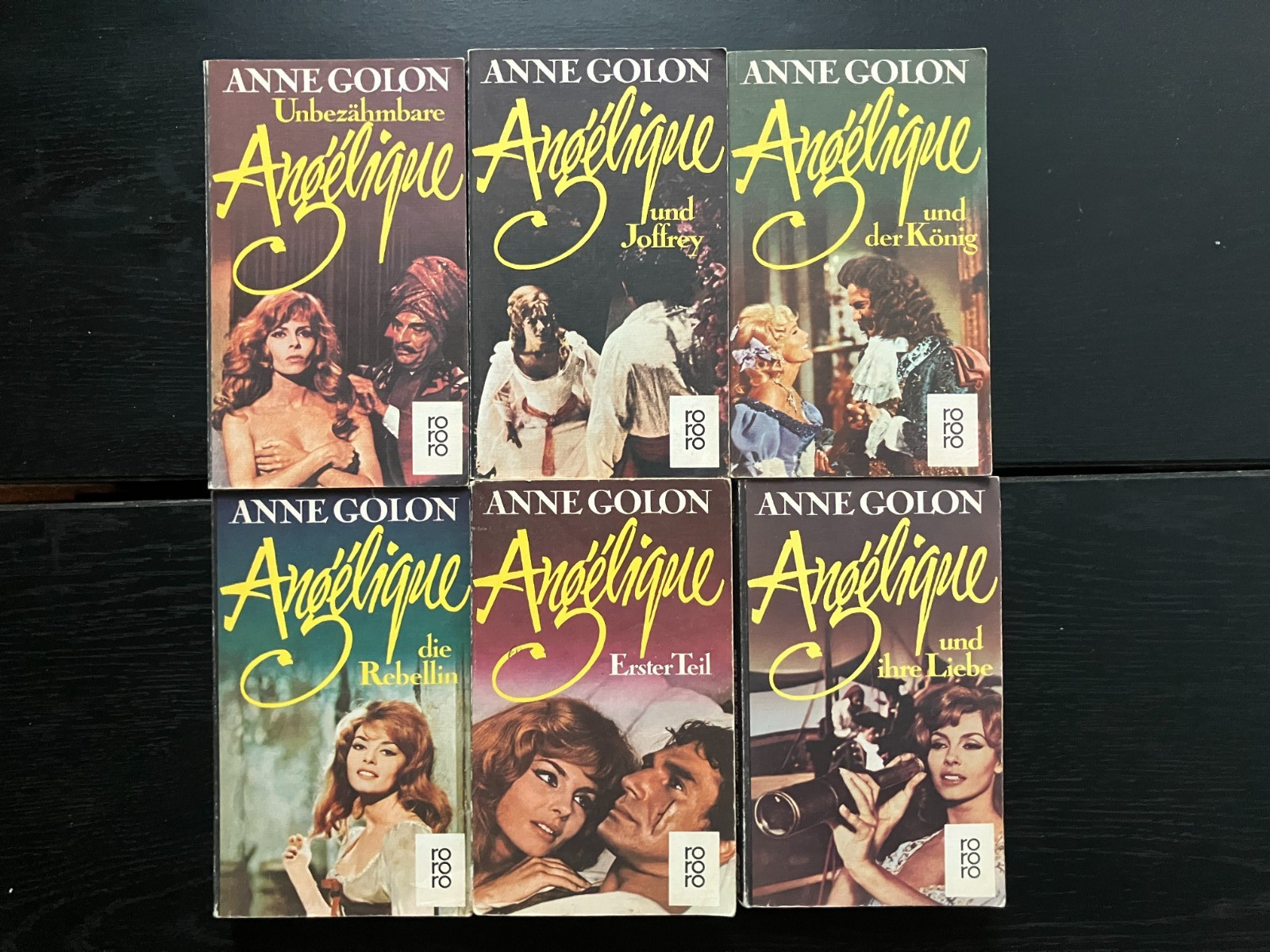 Angelique Series By Anne Golon Lot of 6 Softcover German 1970’s rororo