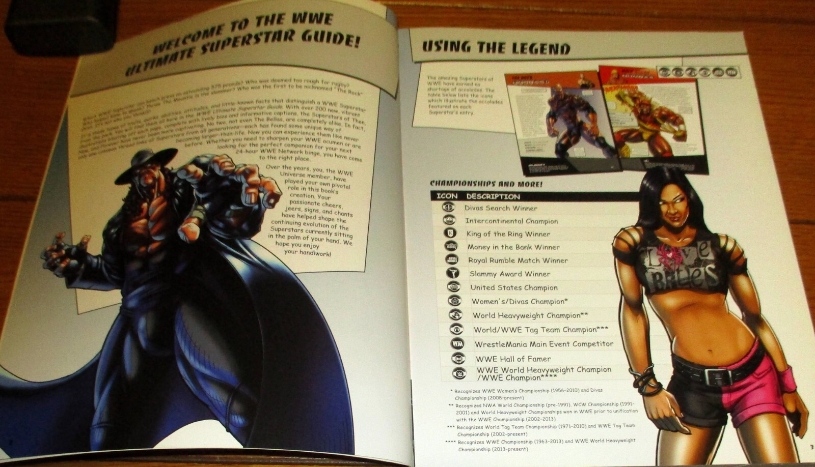 2015 WWE Ultimate Superstar Guide Softcover Book 207 Pages