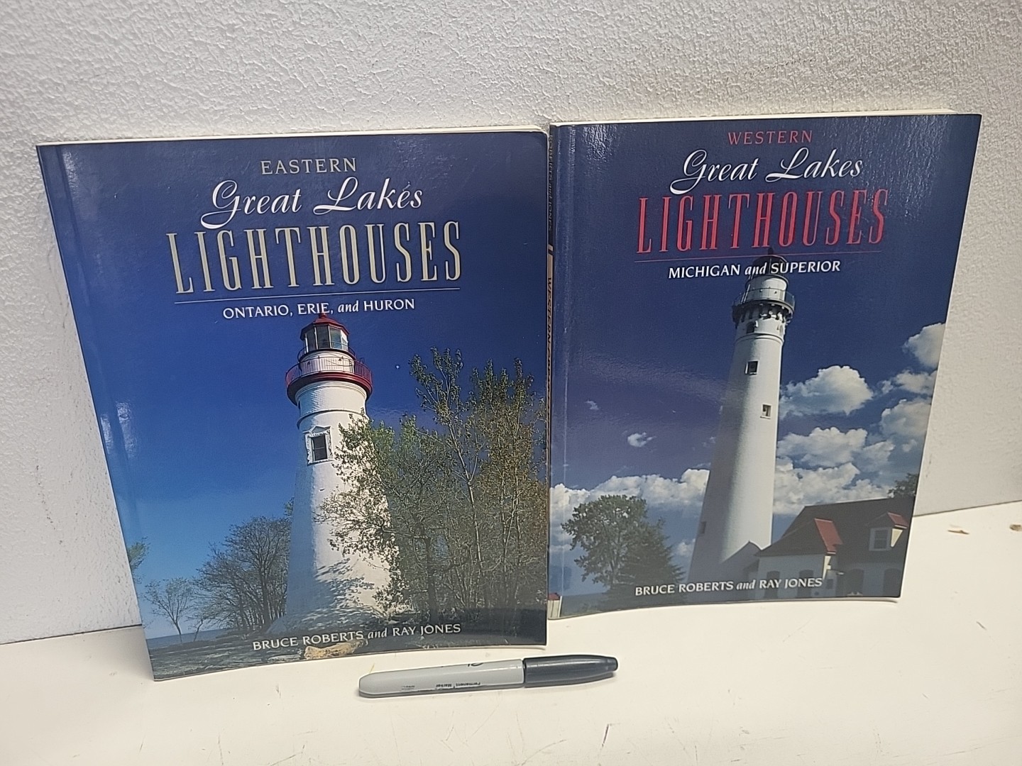 Great Lakes Lighthouses Sc Picture Book Lot Eastern Western 1996 Books