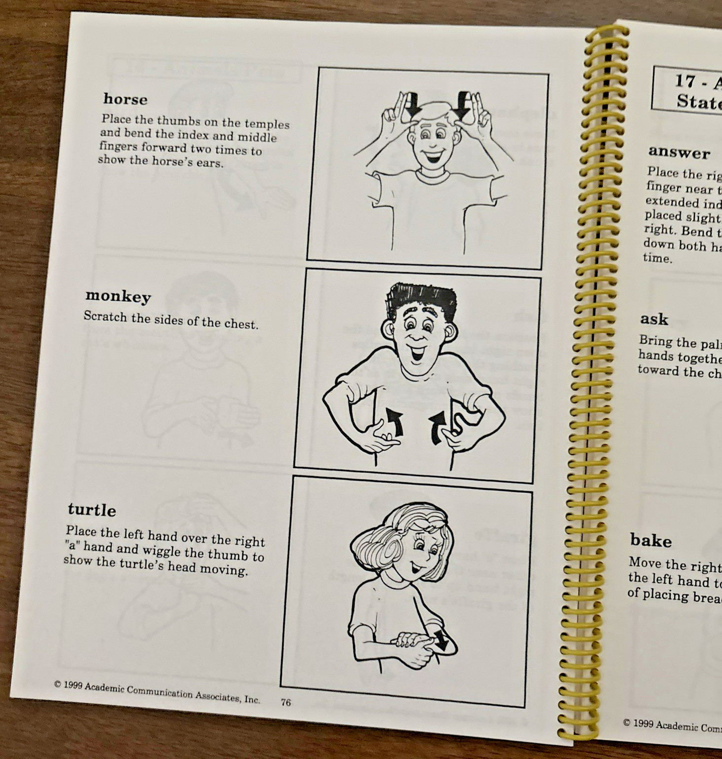 Sign Language for Special Learners, spiral bound, academic communications