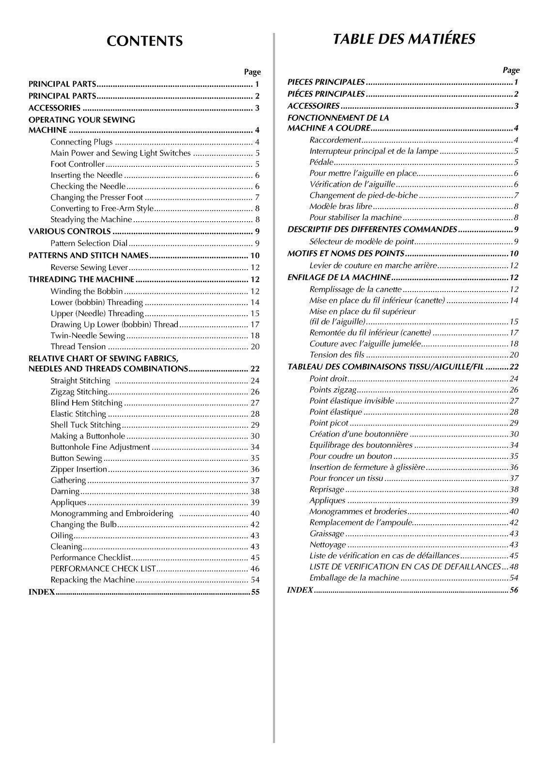BROTHER LS1520 Sewing Machine User Manual Operation Guide – DURABLE SPIRAL BOUND