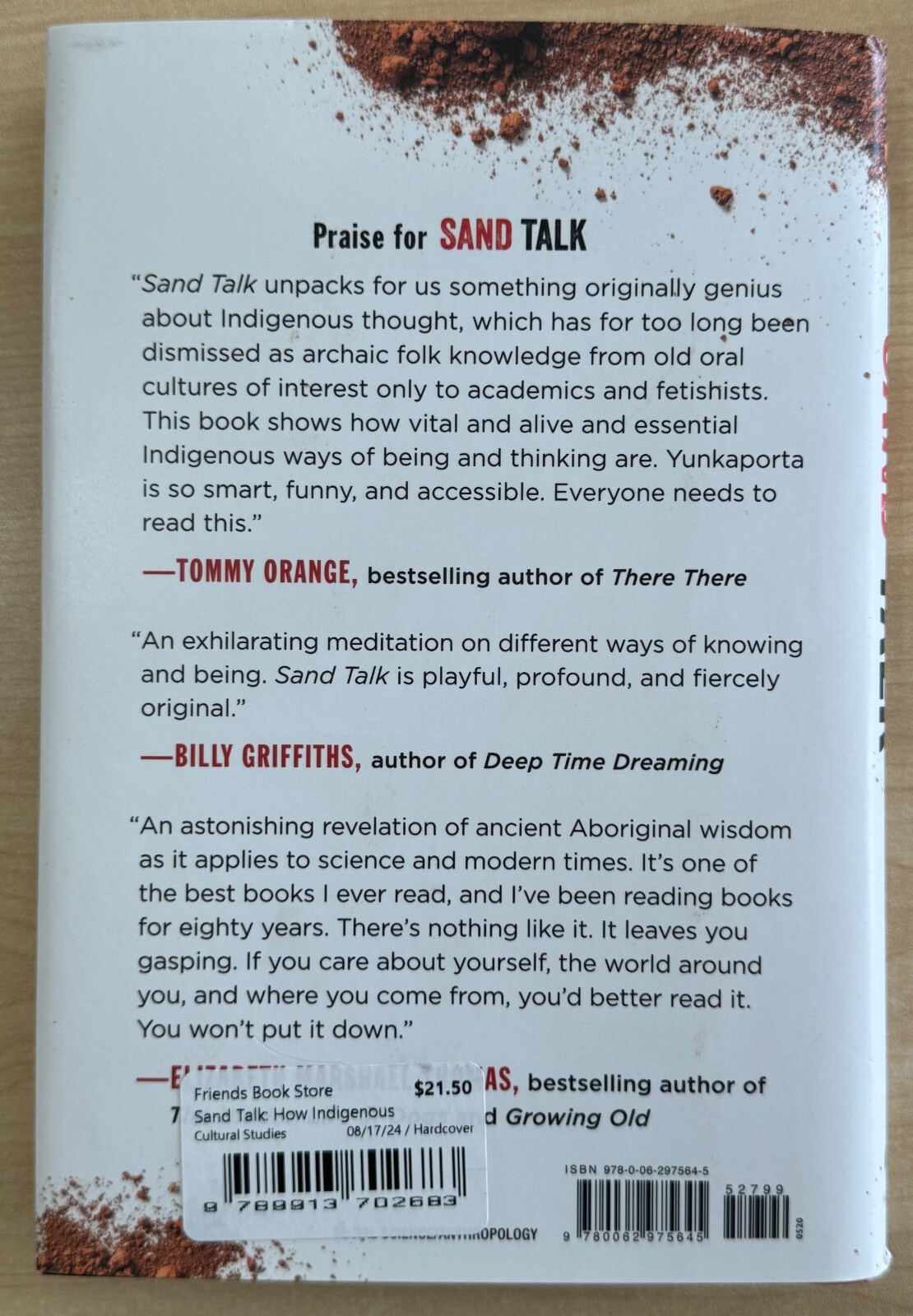 Sand Talk : How Indigenous Thinking Can Save the World by Tyson Yunkaporta…
