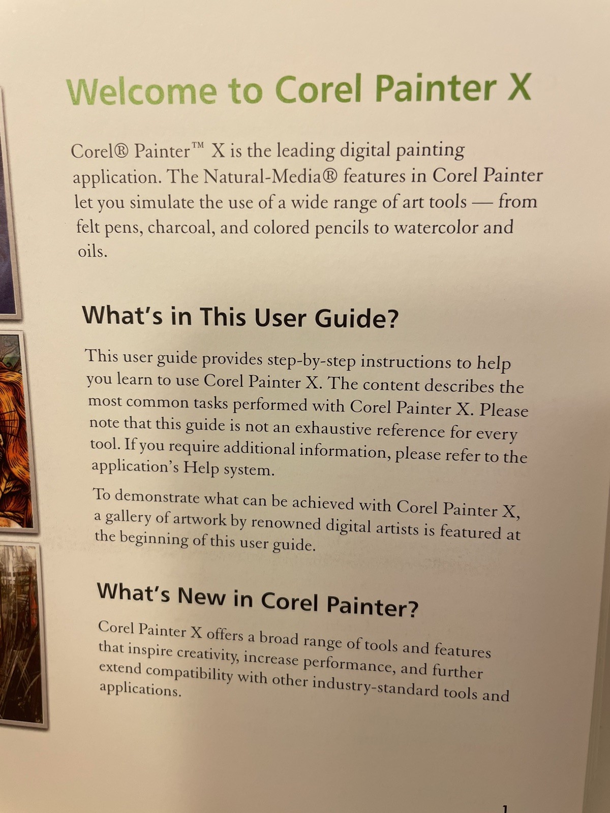 Corel Painter X User Guide Book 2006 Spiral Paperback 315 Pages Digital Painting