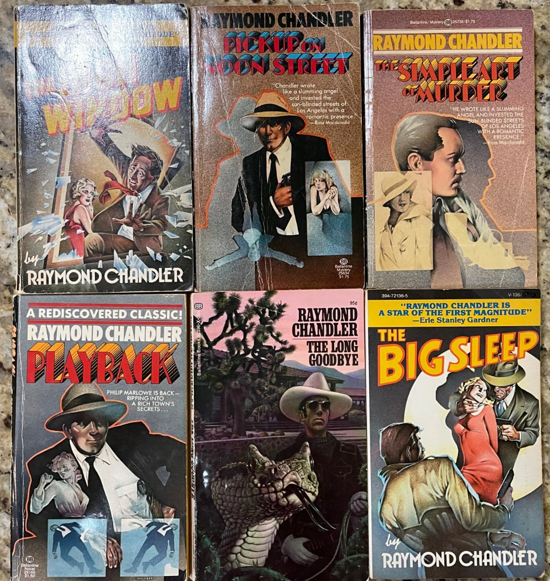 Raymond Chandler (Vintage Paperback) 6 Book Collection