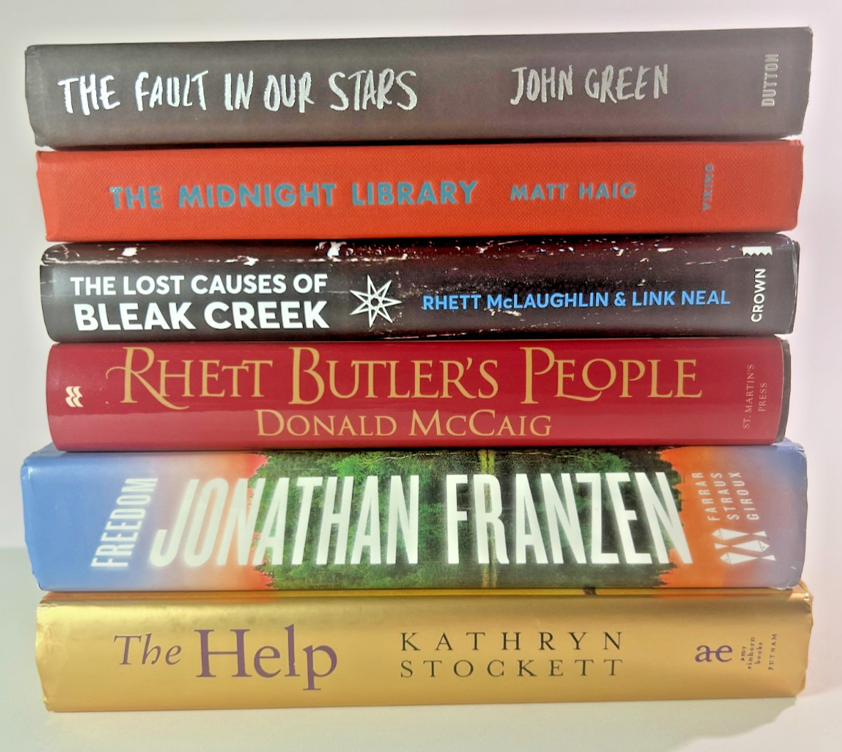 Modern Fiction Hardcover Book Bundle Fault in Our Stars Midnight Library Help