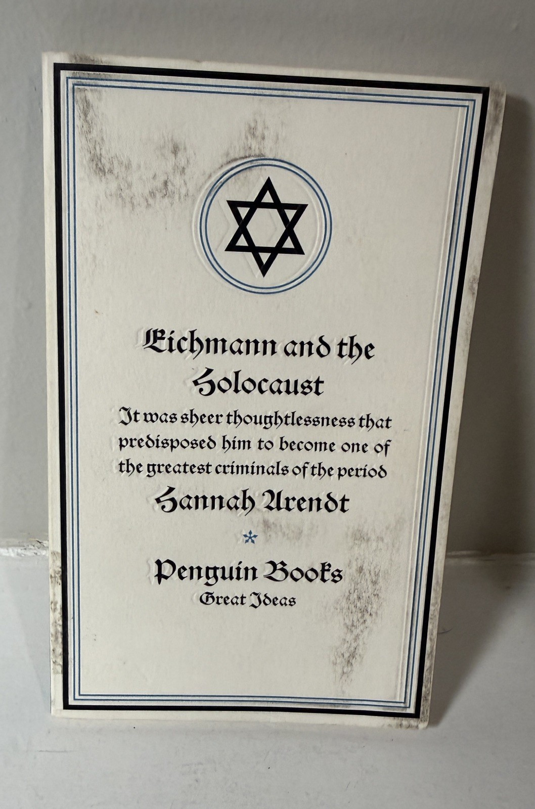 Eichmann and the Holocaust Hannah Arendt Paperback 130pp Very Good