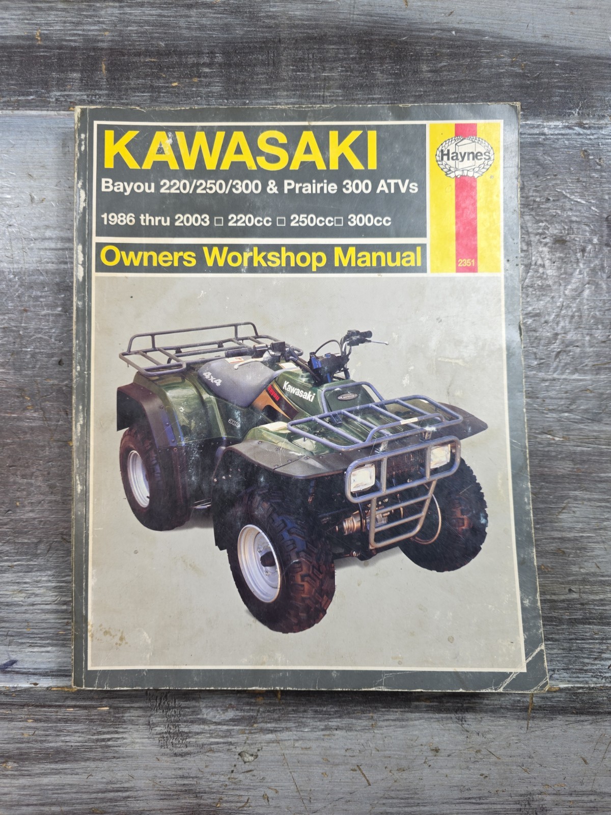 Haynes 1986-2011 Kawasaki Bayou & Prairie Service Repair Manual 2351