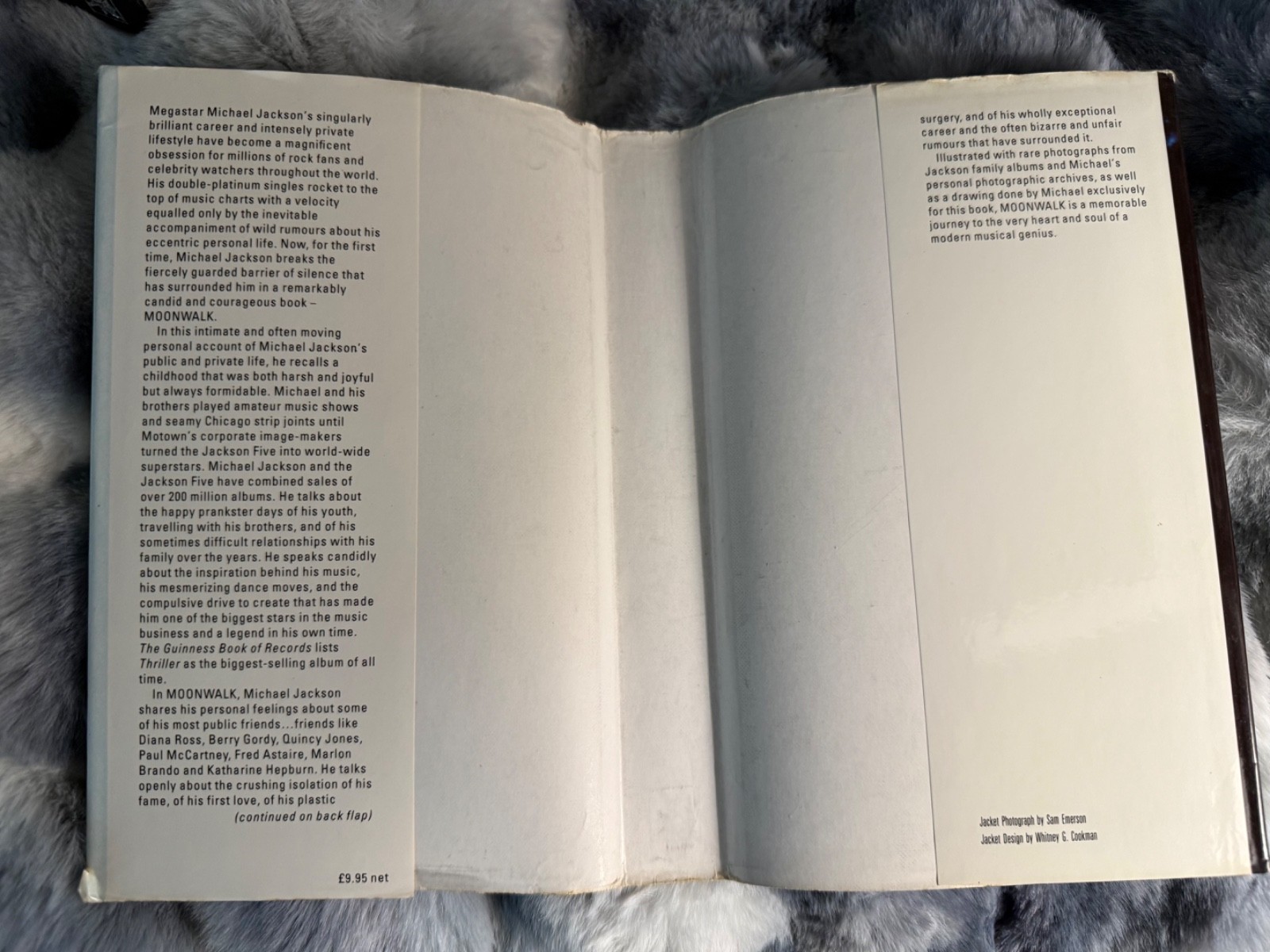 Michael Jackson Moonwalk 1988 First Edition Hardcover Dust Jacket ISBN 043437042