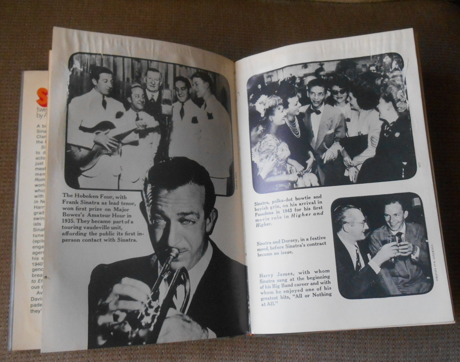 Sinatra – book – Arnold Shaw – plus TV Guide articles on Sinatra – 1st edition