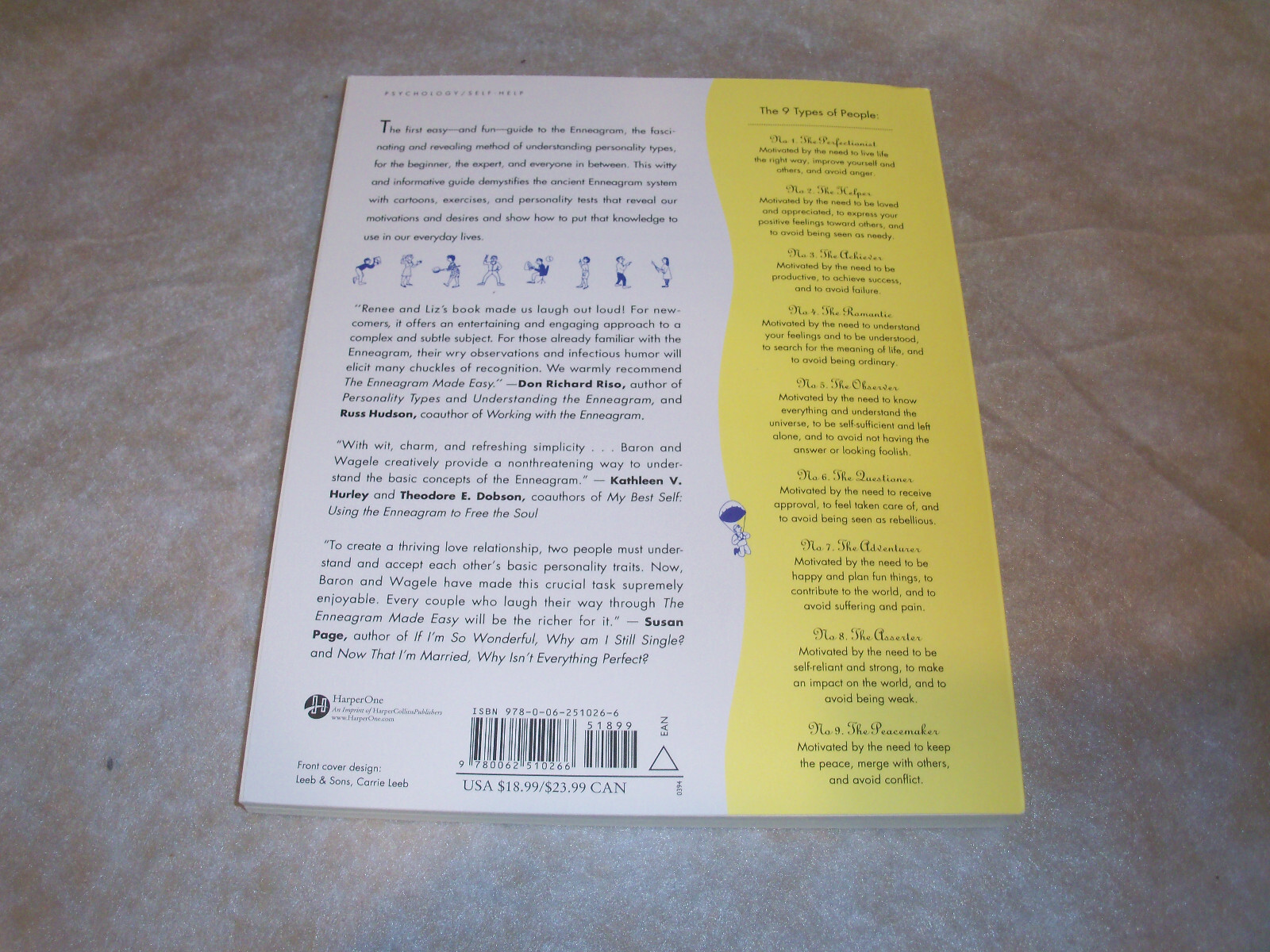 NEW The Enneagram Made Easy Discover 9 Types of People, Renee Baron, Elizabeth