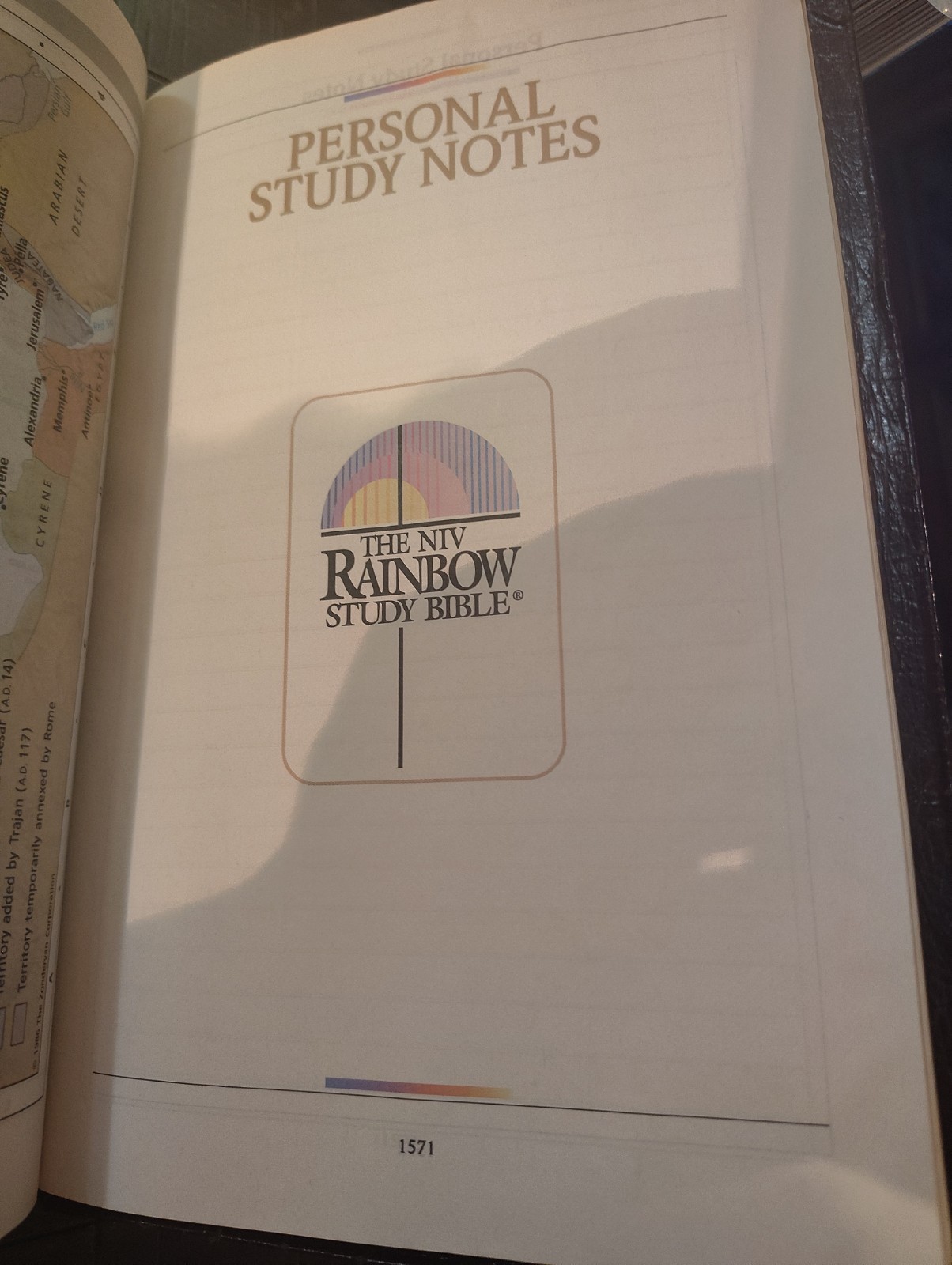 Vintage NIV Rainbow Study Bible Rainbow Studies Faux Leather Burgundy 1992 USA