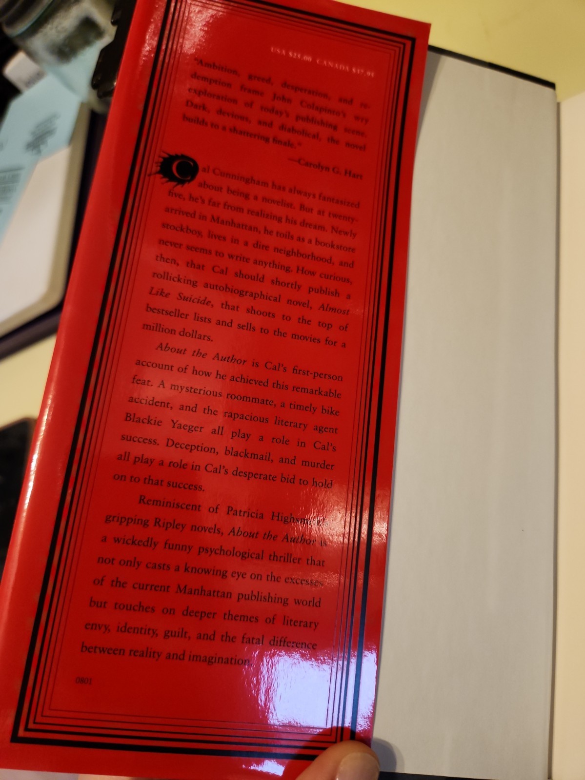 1ST EDITION INSCRIBED BY AUTHOR JOHN COLAPINTO ABOUT THE AUTHOR HC COLLECTIBLE