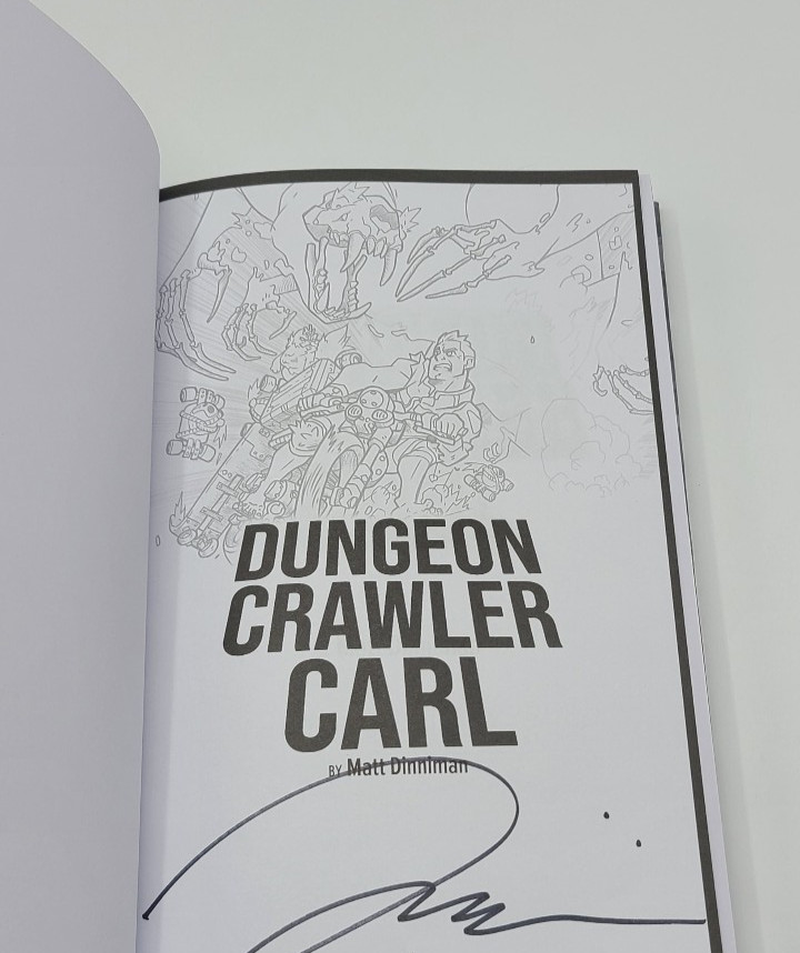Dungeon Crawler Carl Kickstarter Signed Limited Edition Matt Dinniman