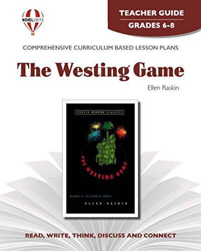 The Westing Game – Teacher Guide by Novel Units, Inc . – Paperback – GOOD
