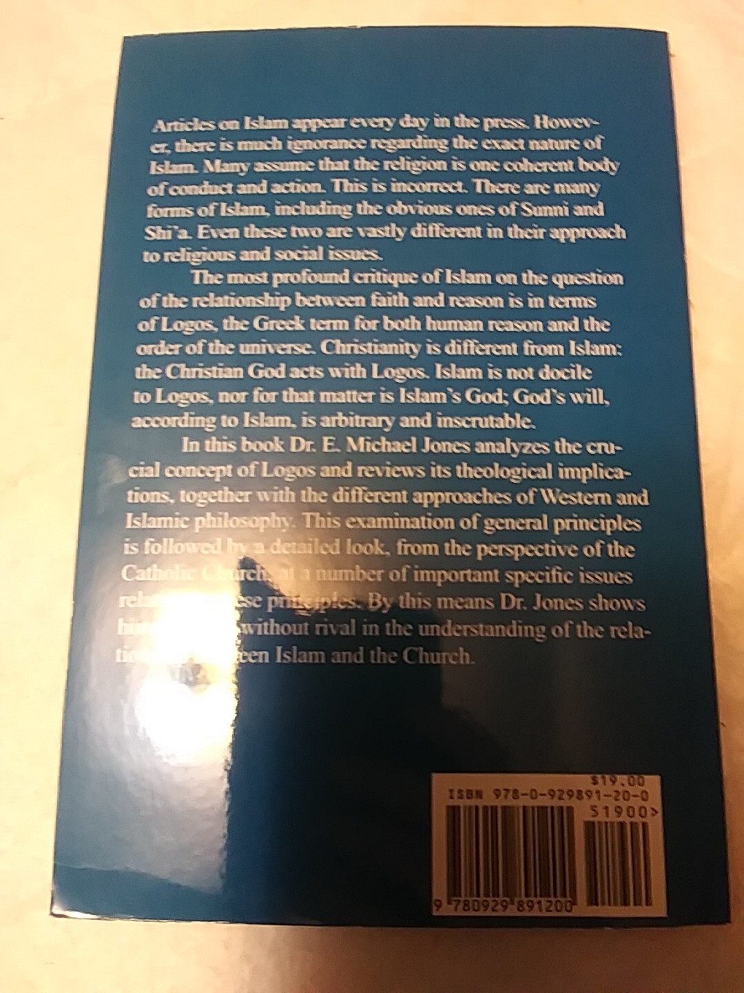 Islam and Logos by E. Michael Jones (2016, Trade Paperback)