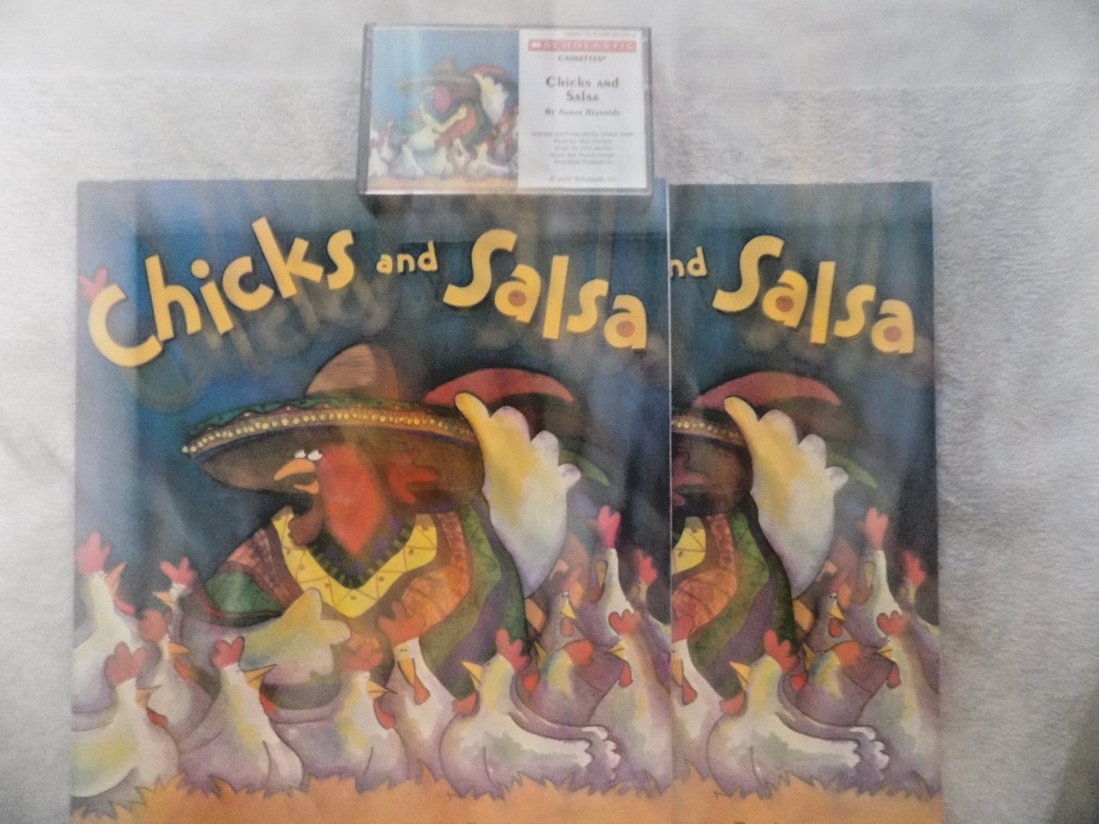 Chicks And Salsa Set of 2 Paperback Books & Cassette Tape Scholastic