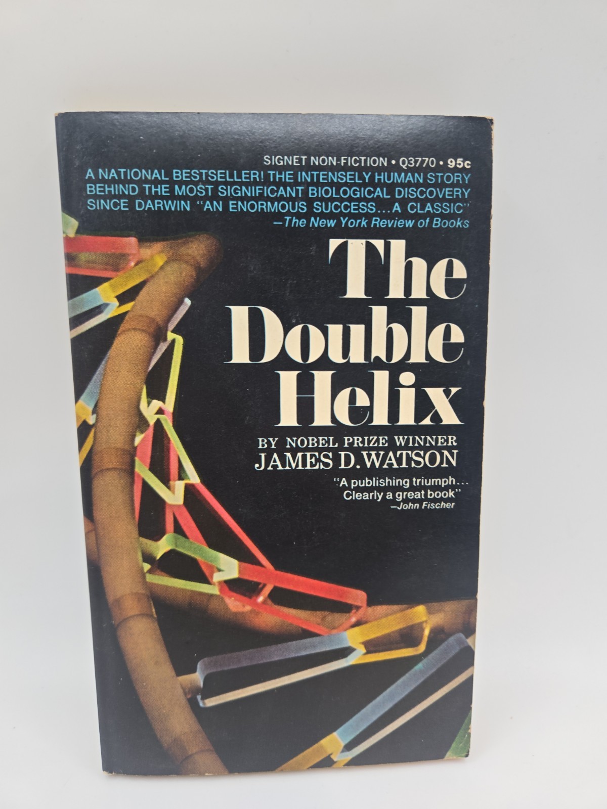 The Double Helix by James D. Watson Feb 1969 1st printing Vintage PB Signet