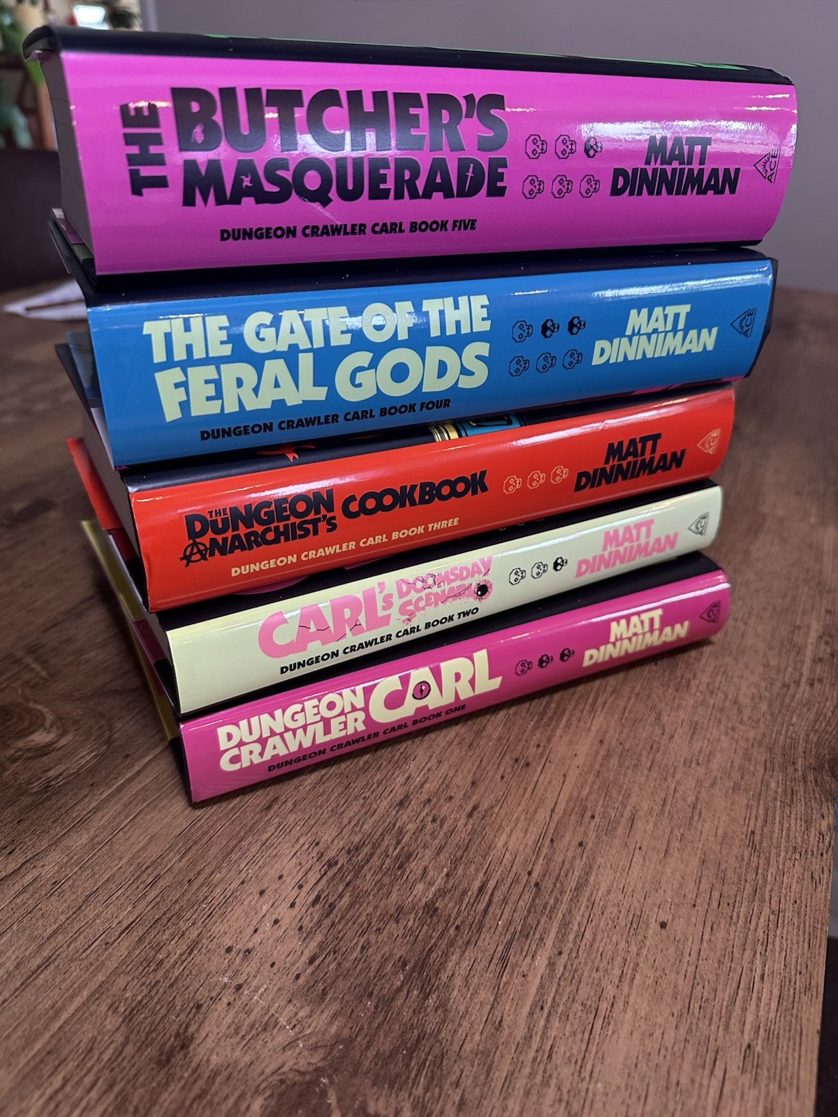 Dungeon Crawler Carl Matt Dinniman, Hardcover Books 1-5