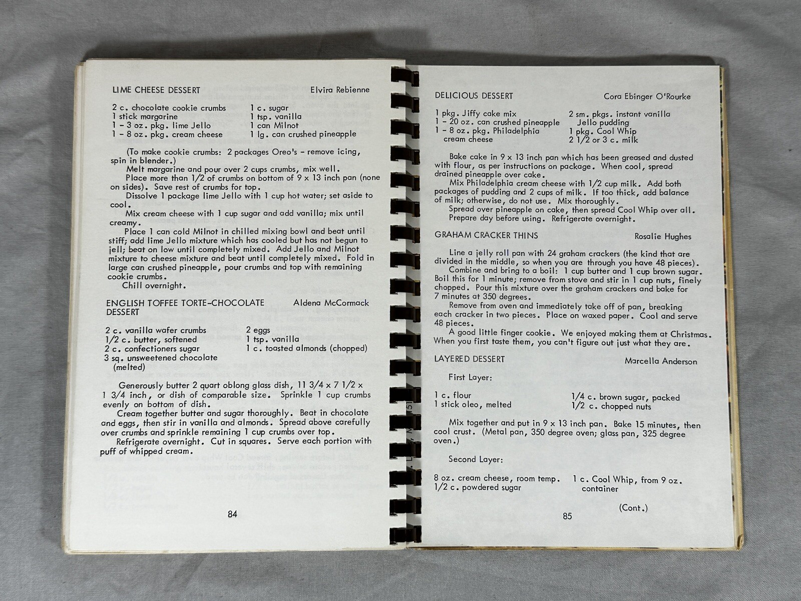 1981 Order of Eastern Star Chapter #397 Spiral Recipe Book Pomegranate Cookery
