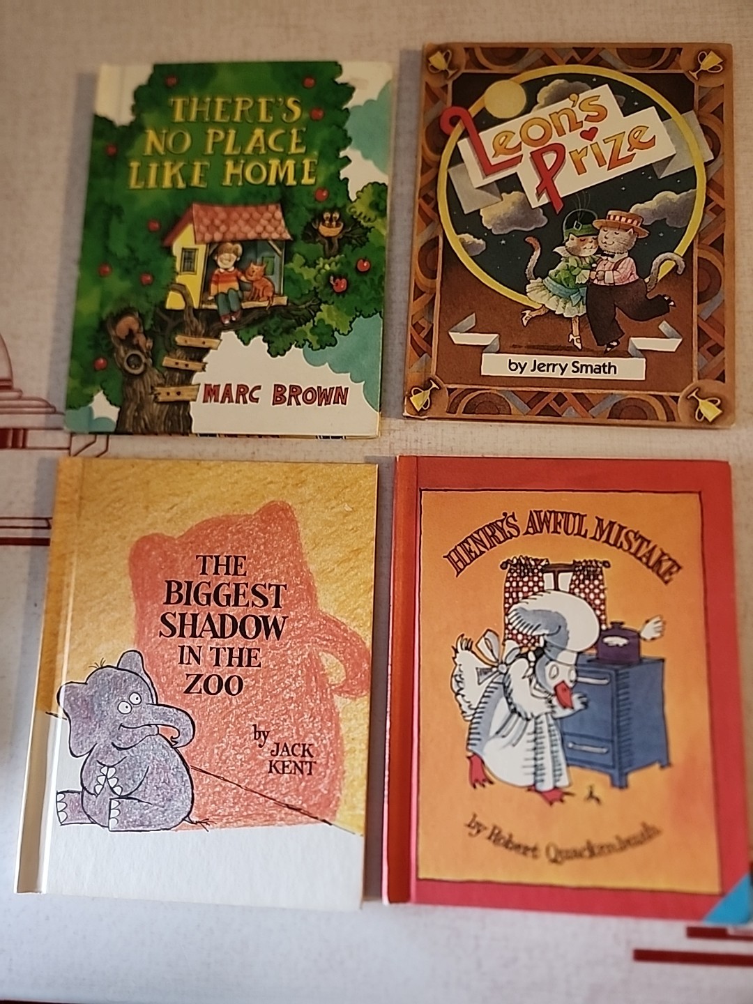 4 Books PARENTS MAGAZINE PRESS Henry’s Awful Mistake LEON PRIZE CHECK PHOTOS