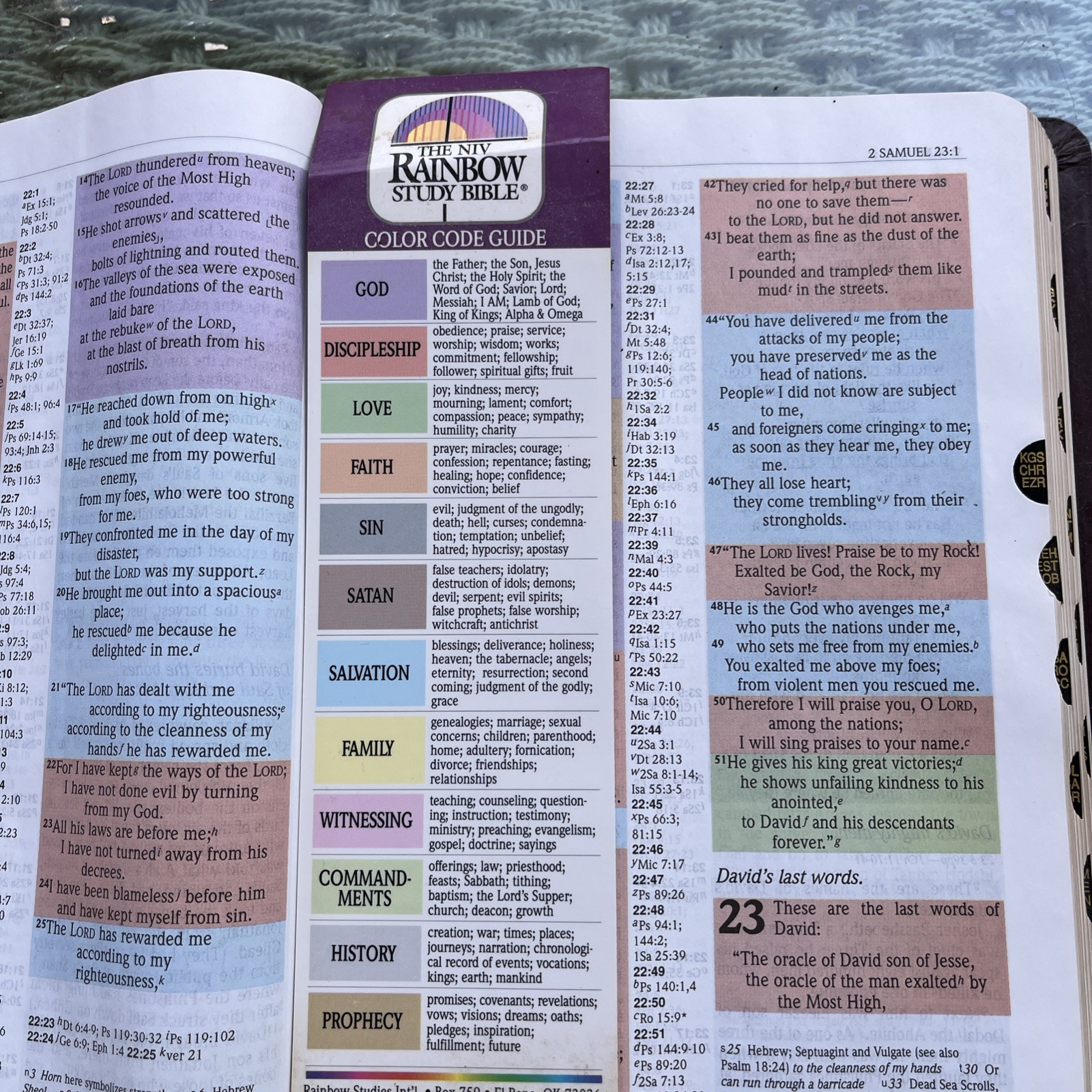 Rainbow Study Bible NIV New International Version Genuine Bon Leather Zig Ziglar