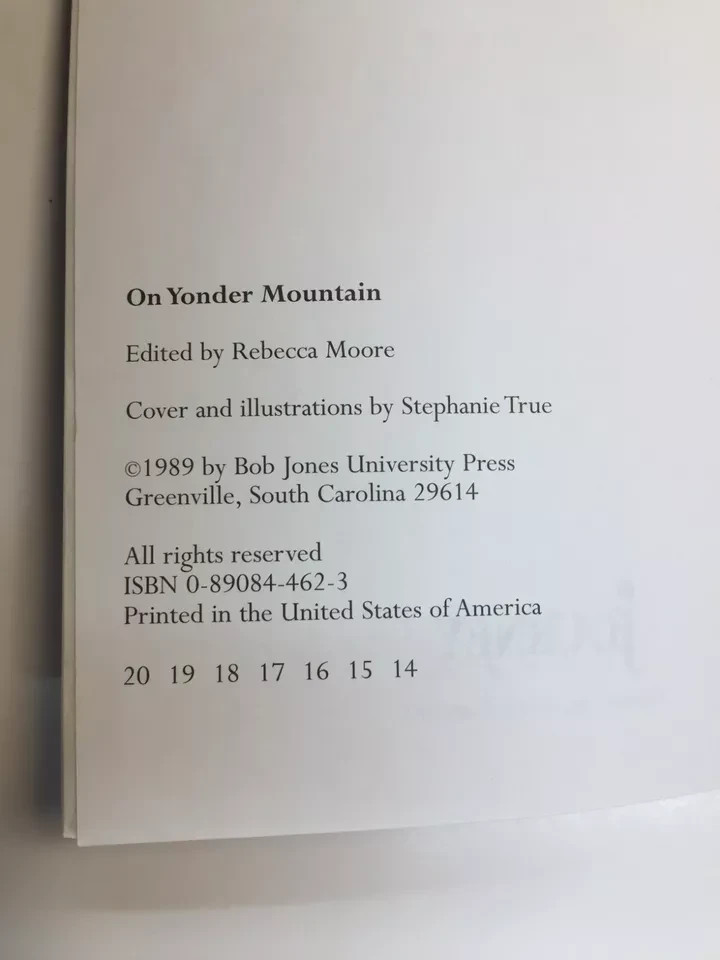 Pulling Together/Carolina’s Courage/Jenny Wren/On Yonder Mountain BJU Press Bks