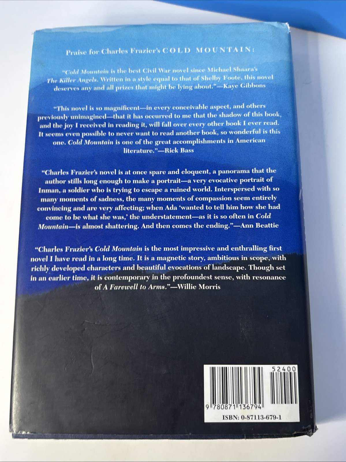COLD MOUNTAIN by Charles Frazier First Edition 1st Printing HC w/ DJ (1997)