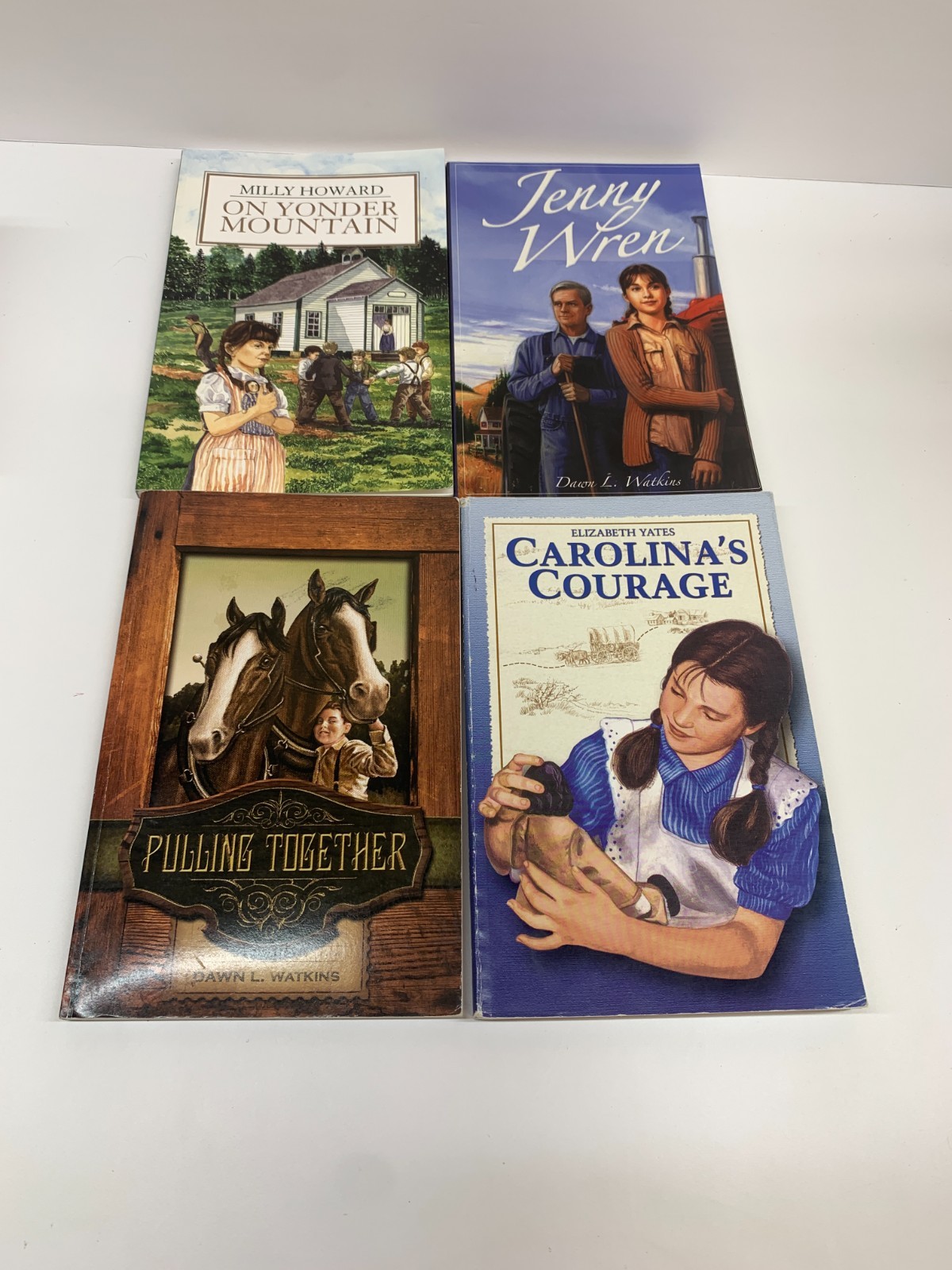 4 BJU Press Carolina’s Courage/Jenny Wren/On Yonder Mountain/Pulling Together