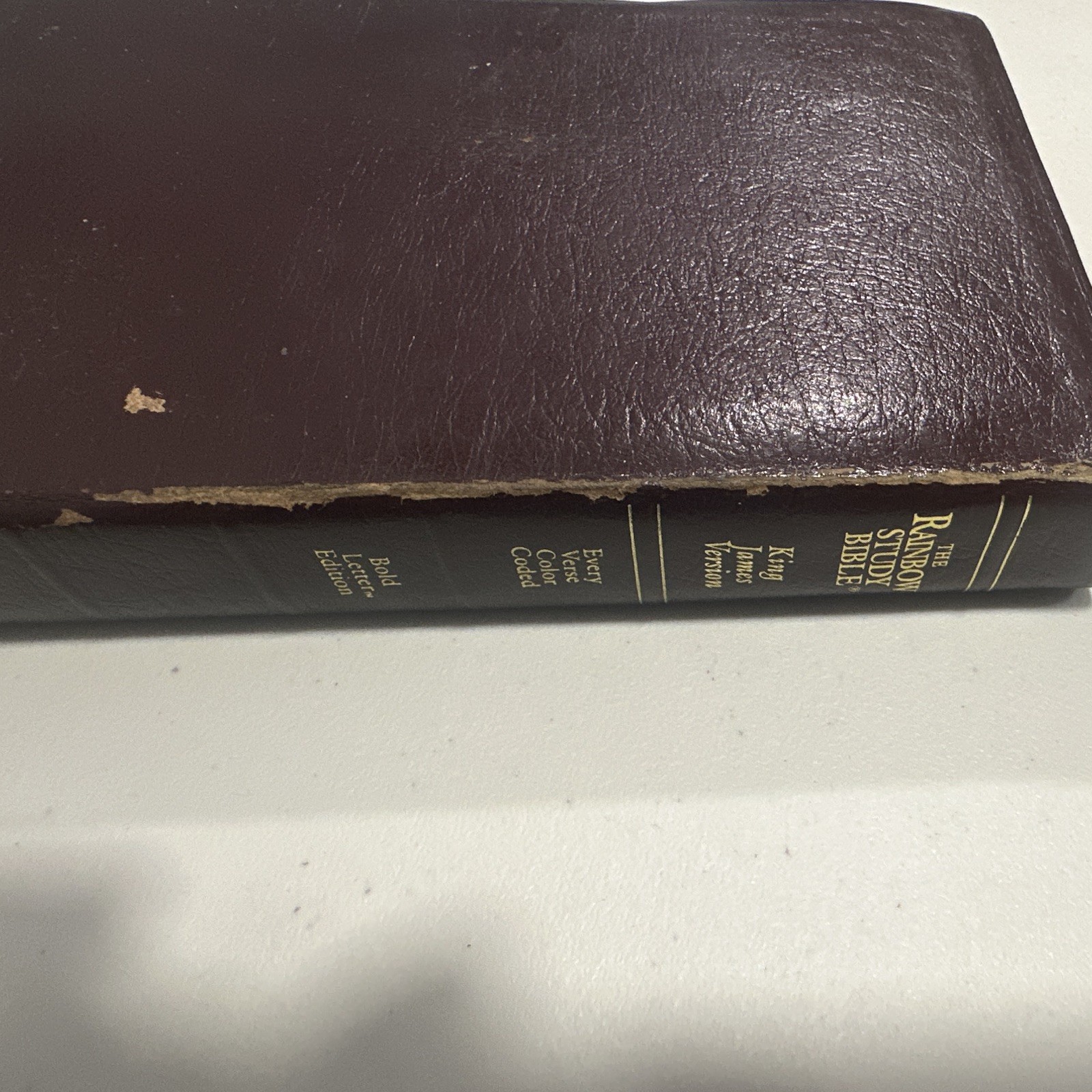 The Rainbow Study Bible King James Version (KJV) Leather Bound Study Bible