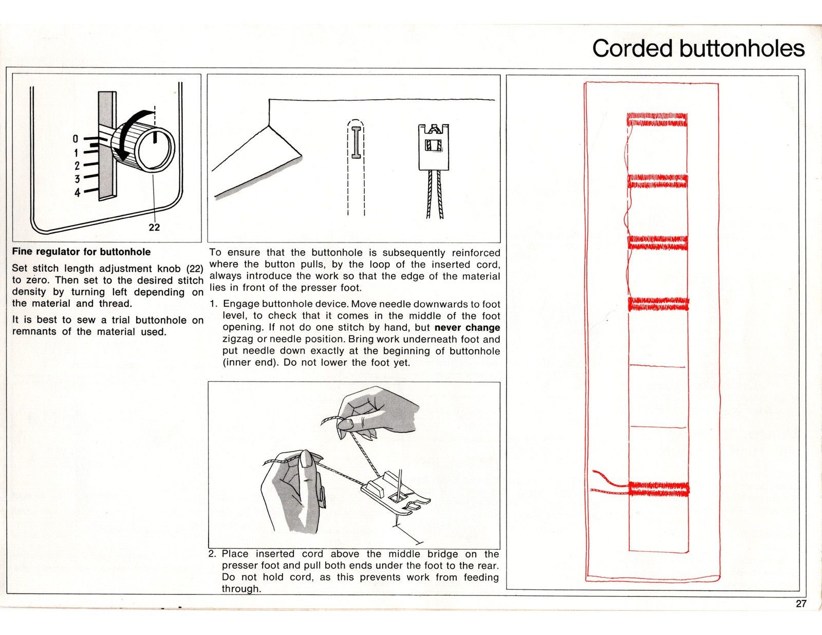 BERNINA 830 Record 831 Sewing Machine COLOR User Manual – COIL BIND – COVERS