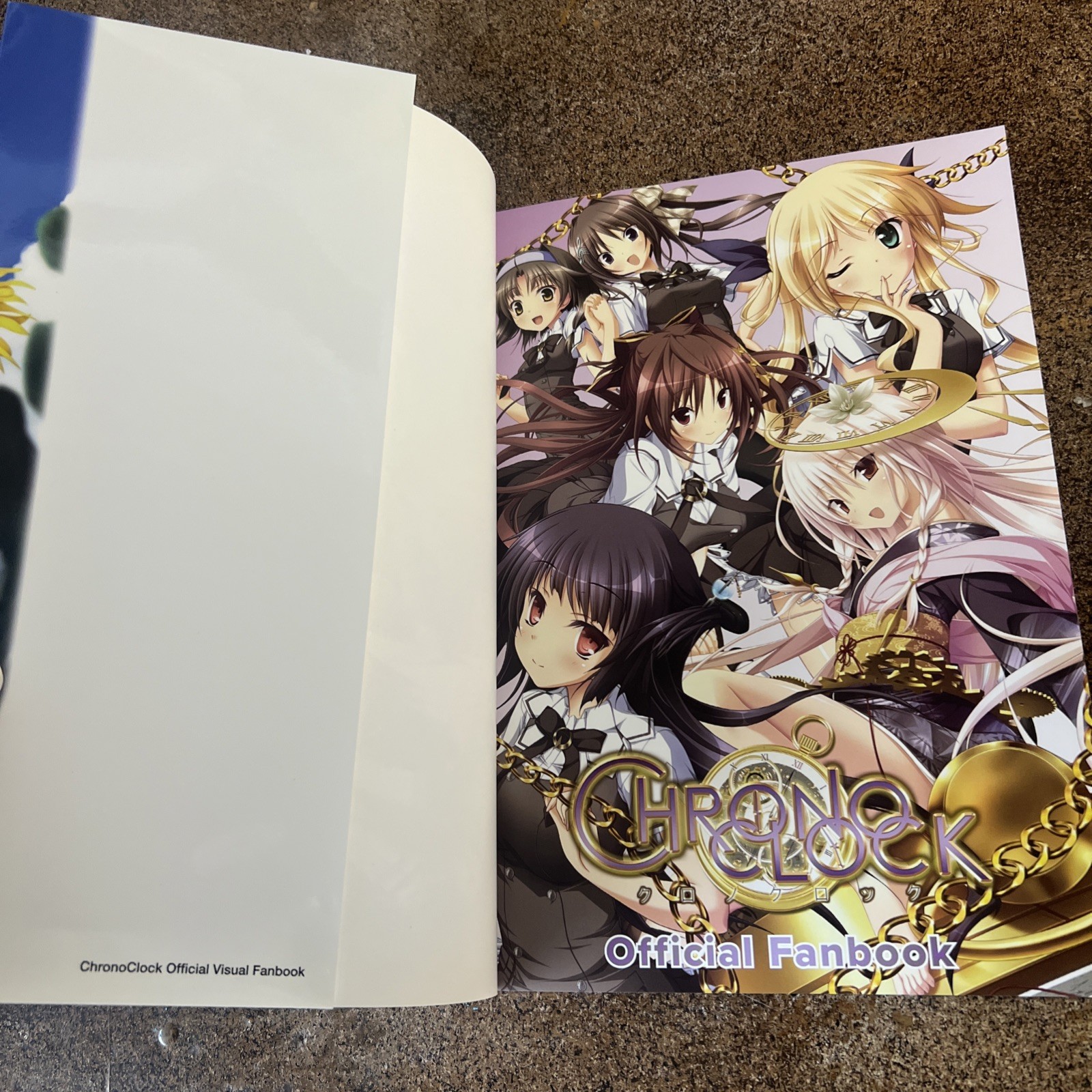 Chrono Clock Visual Fan Book Purple Software Collectible