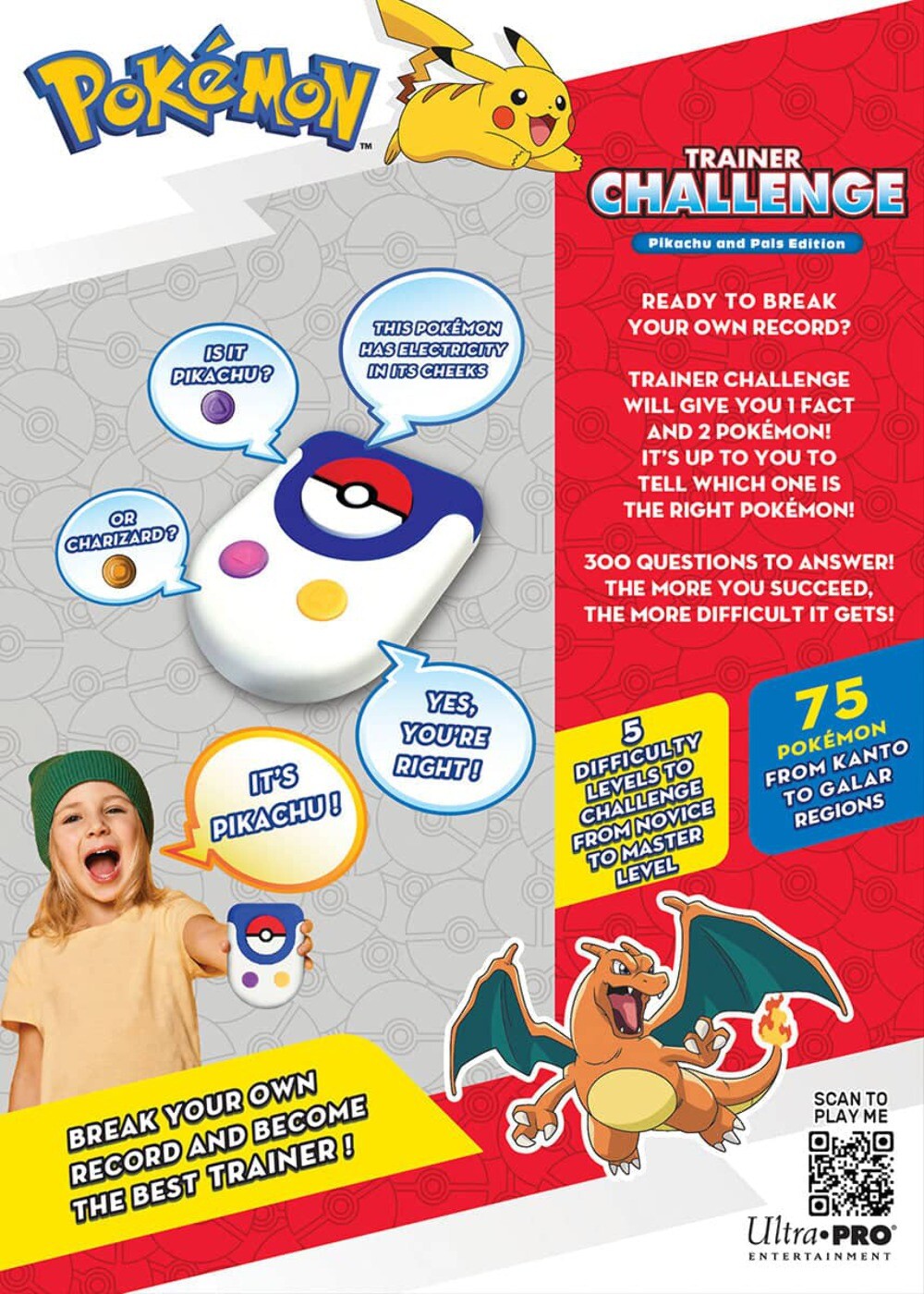 Pokémon Trainer Challenge Pikachu and Pals Edition 300 Questions Trivia Game