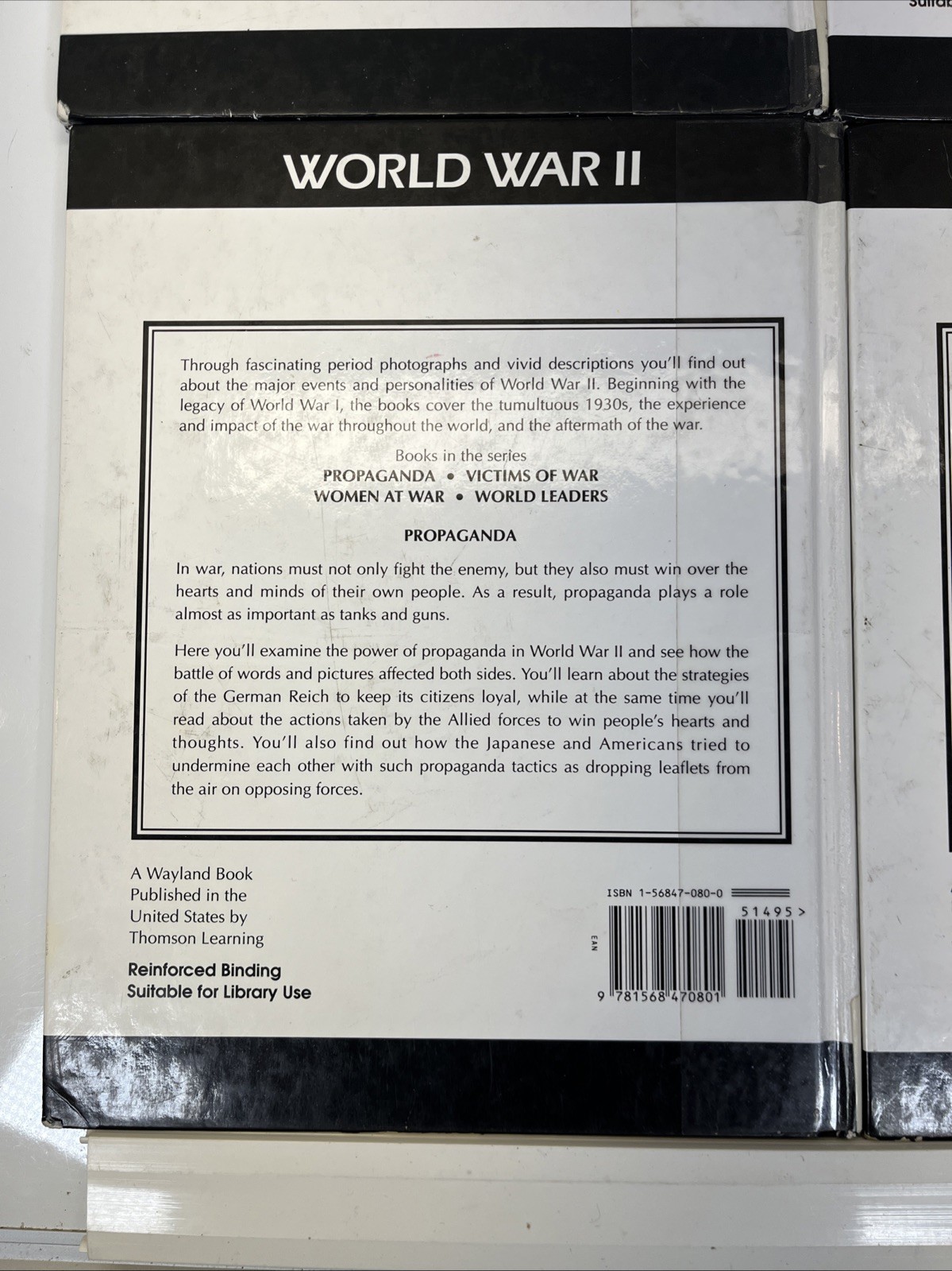 5 Library Edition World War II “Victims of War” ” World Leaders” “Propaganda”