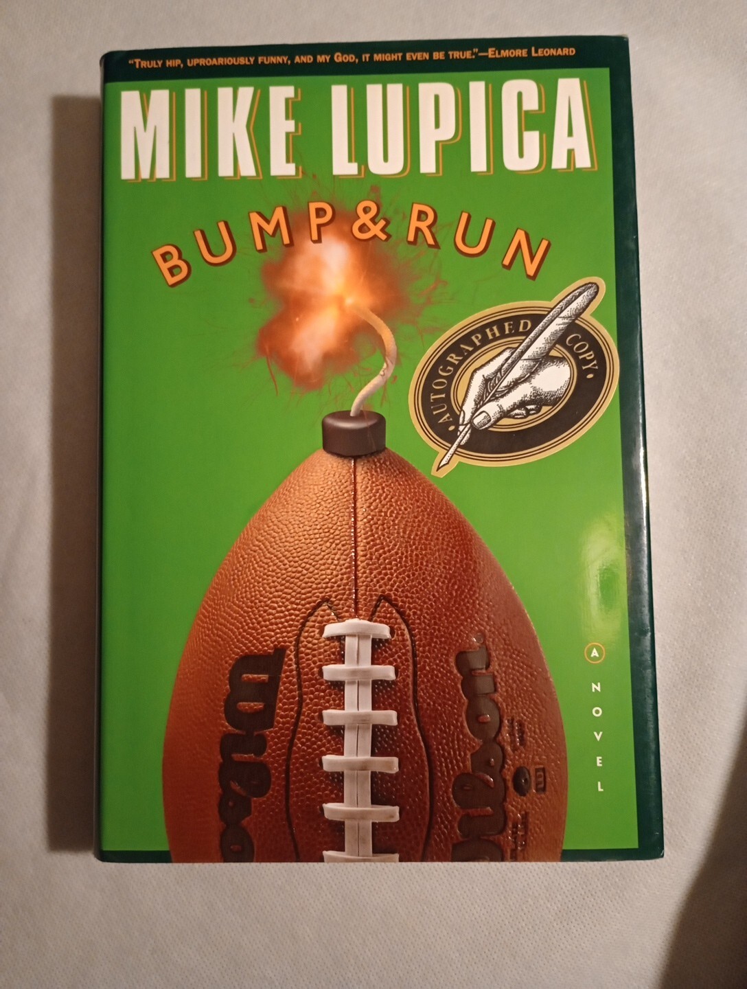 Bump and Run by Mike Lupica (2000, Hardcover) G. P. Putnam’s Sons Autographed