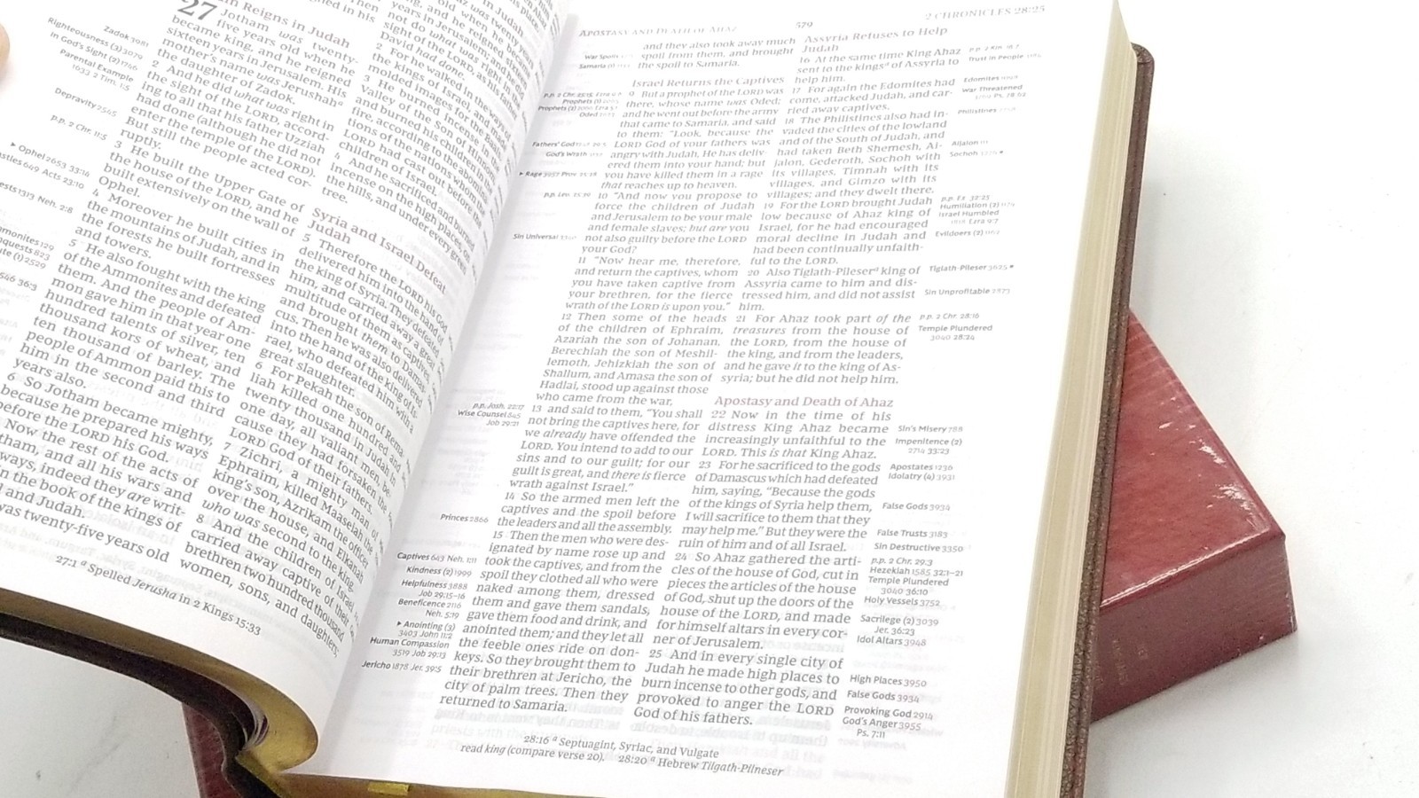 NKJV Thompson Chain-Reference Bible Large Print Brown Leathersoft Zondervan 2023