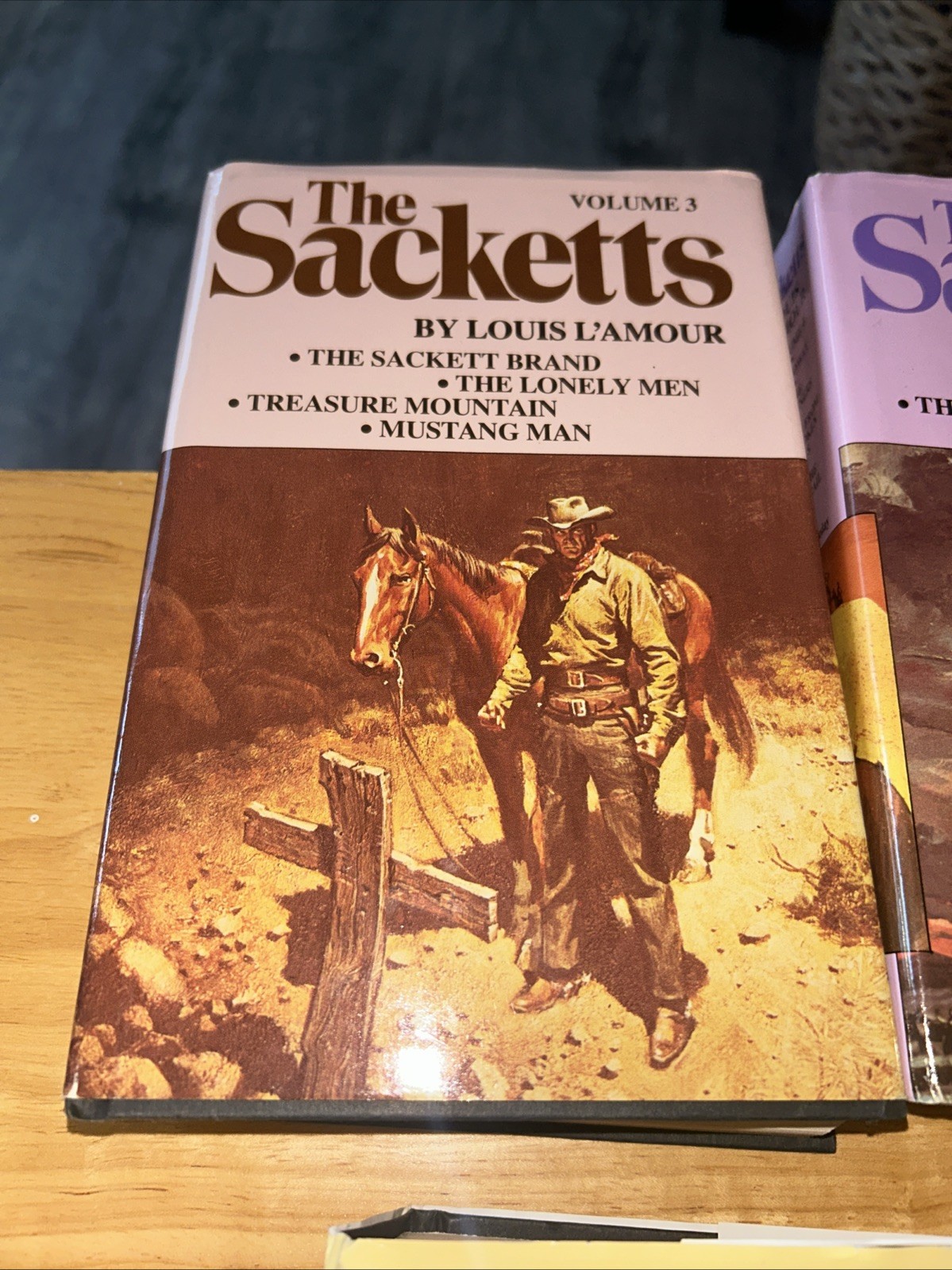 The Sacketts Complete Set Volume 1-5 Hardcovers Lot by Louis L’Amour 80s