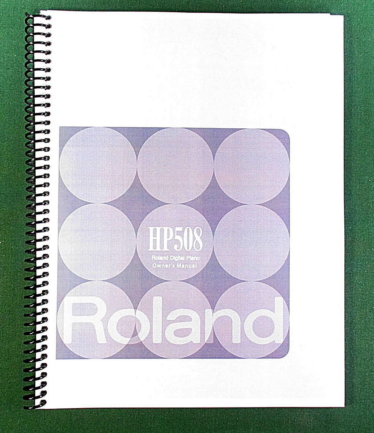 Roland HP508 Owner’s Instruction Manual: 68 Pages & Protective Covers!