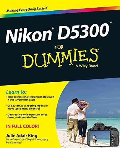 Nikon D5300 For Dummies (For – Paperback, by King Julie Adair – Very Good