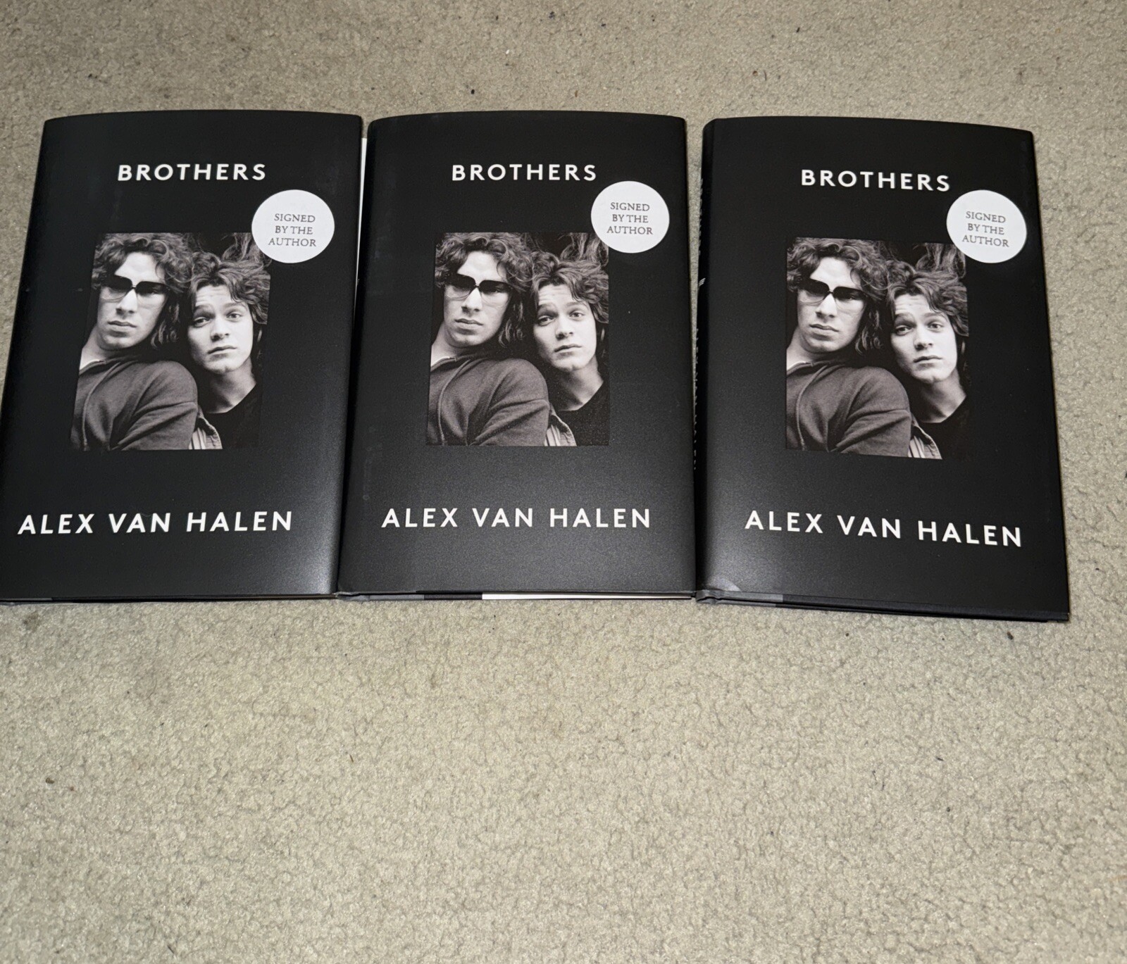 Alex Van Halen AUTOGRAPH SIGNED BOOK Brother Hardcover IN HAND BRAND NEW
